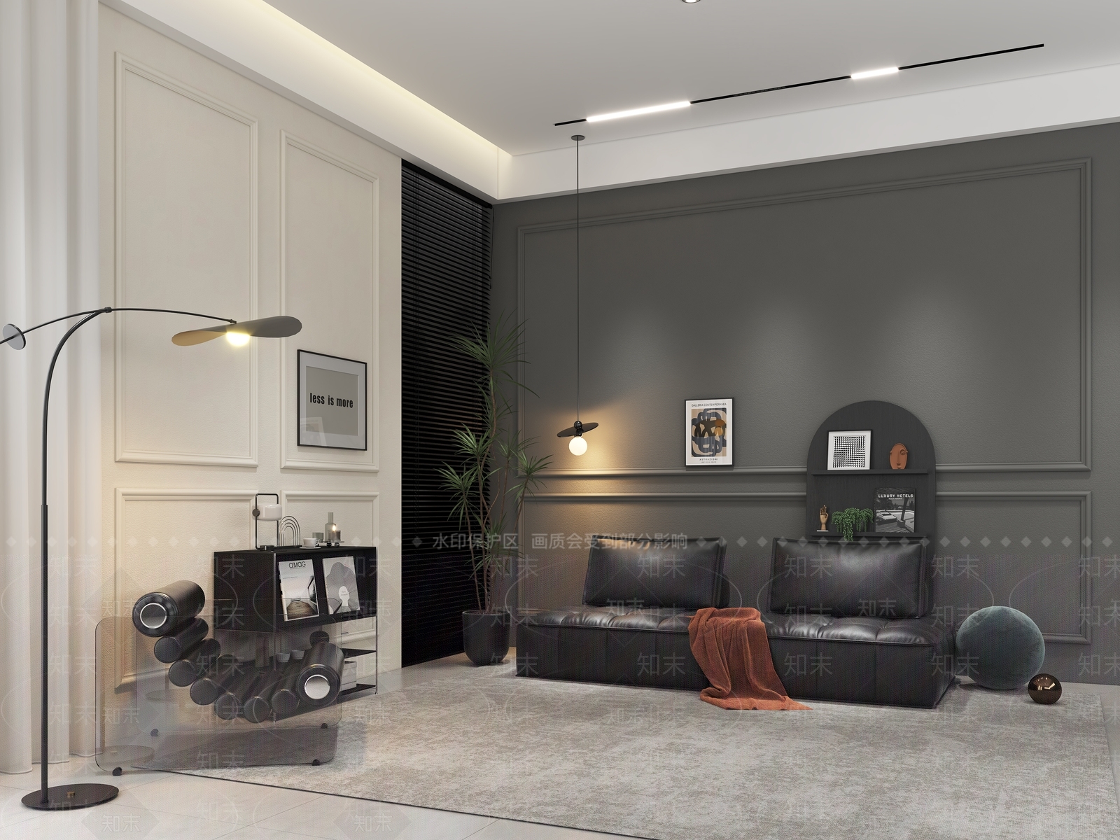 现代直播间3D模型下载【ID:1190700332】