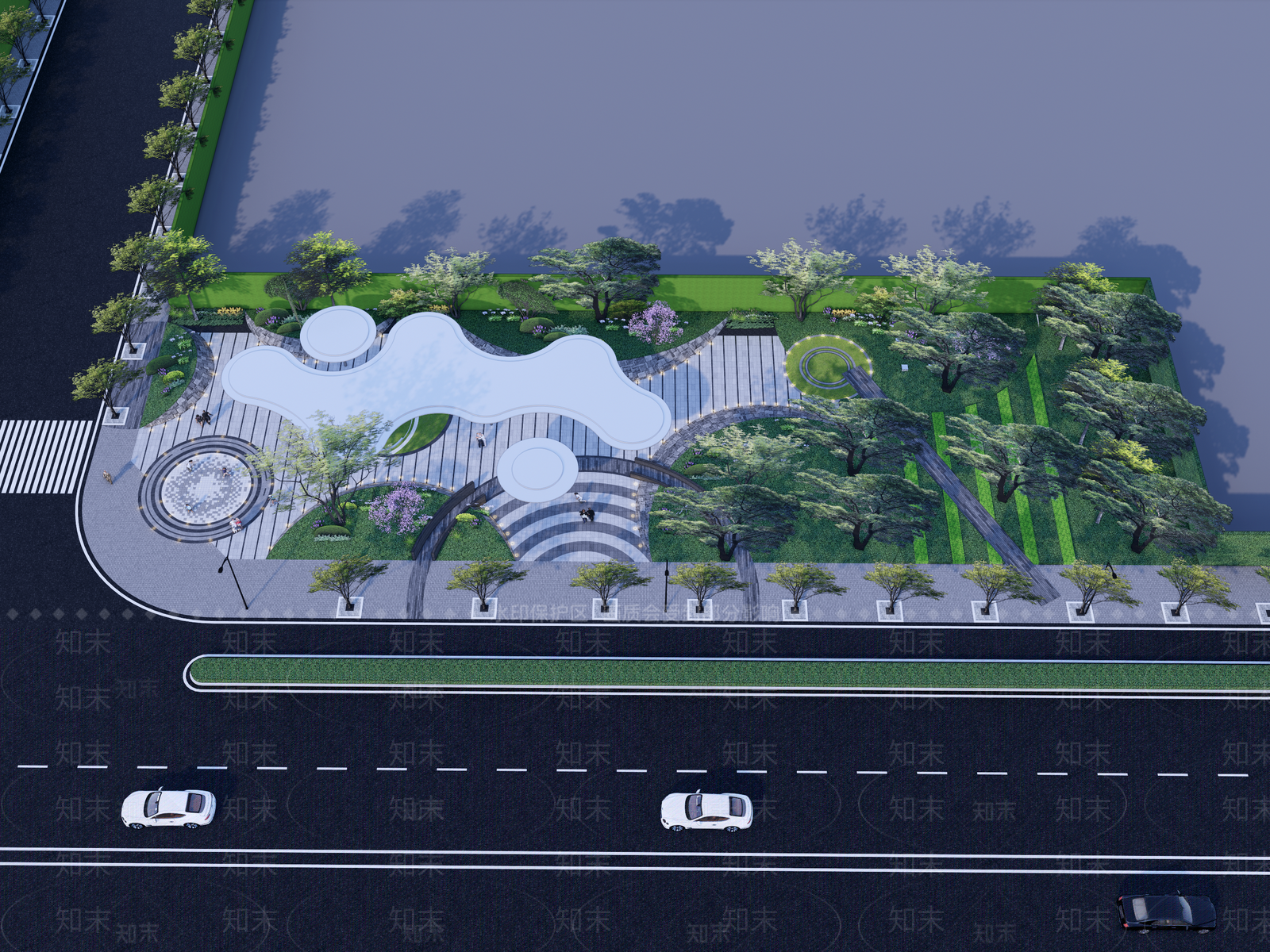 现代口袋公园SU模型下载【ID:1190700867】