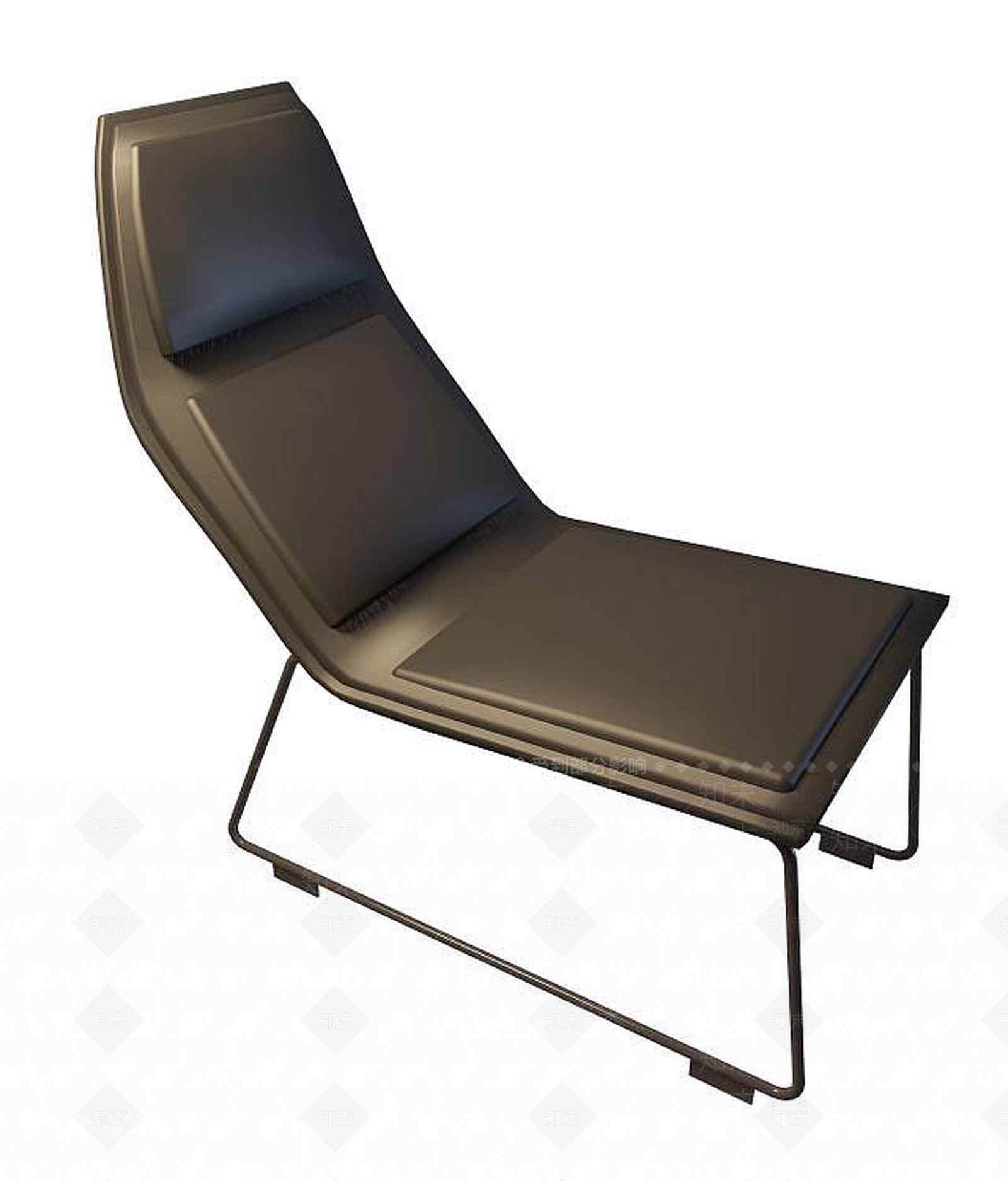 现代皮艺躺椅3D模型下载【ID:1190700213】