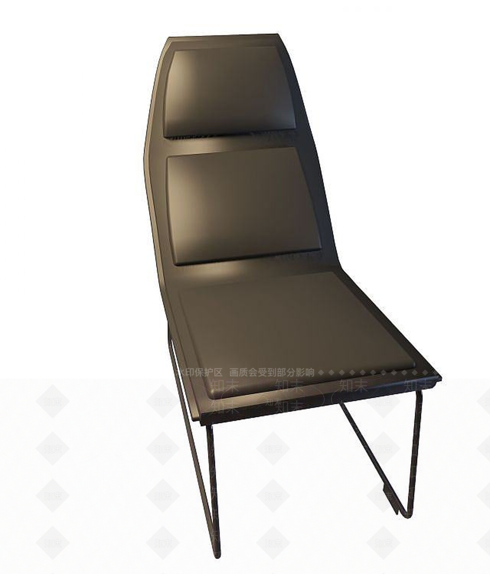 现代皮艺躺椅3D模型下载【ID:1190700213】