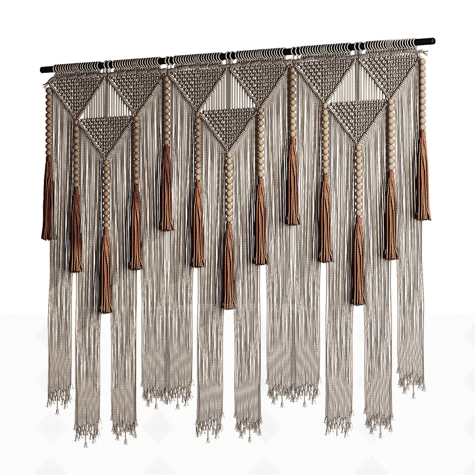 现代欧式门帘3D模型下载【ID:1190704528】