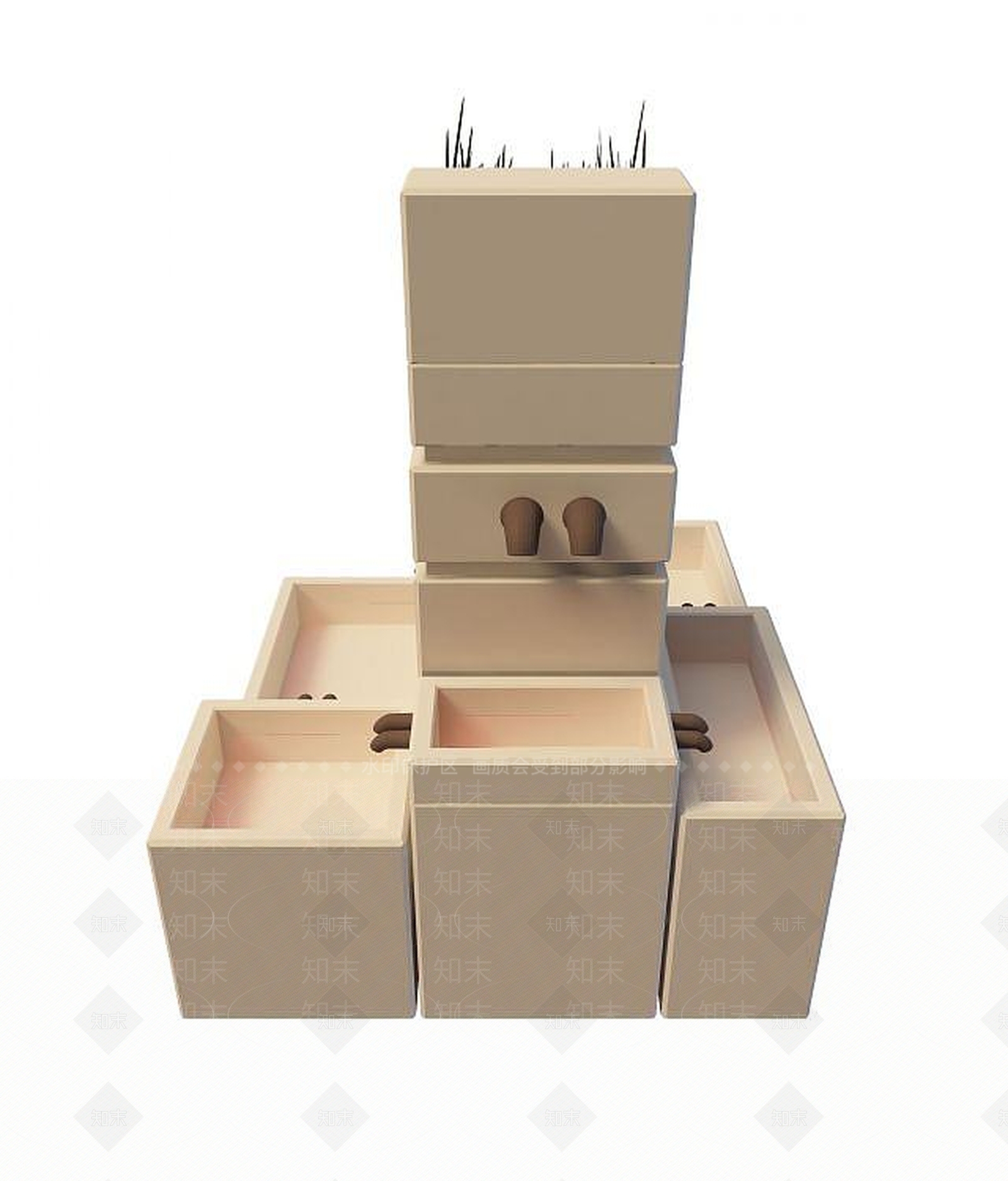 现代其他景观小品3D模型下载【ID:1190709496】