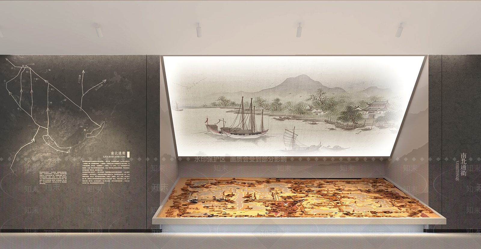 新中式博物馆SU模型下载【ID:1190710153】