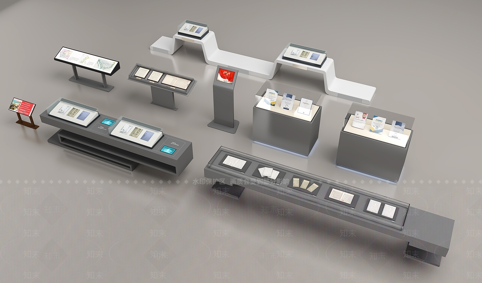 展柜SU模型下载【ID:1190711658】