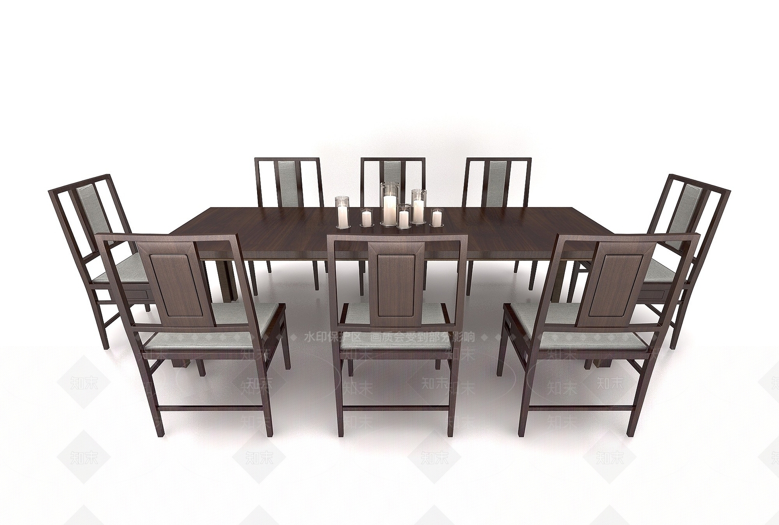 现代书桌椅3D模型下载【ID:1190711611】