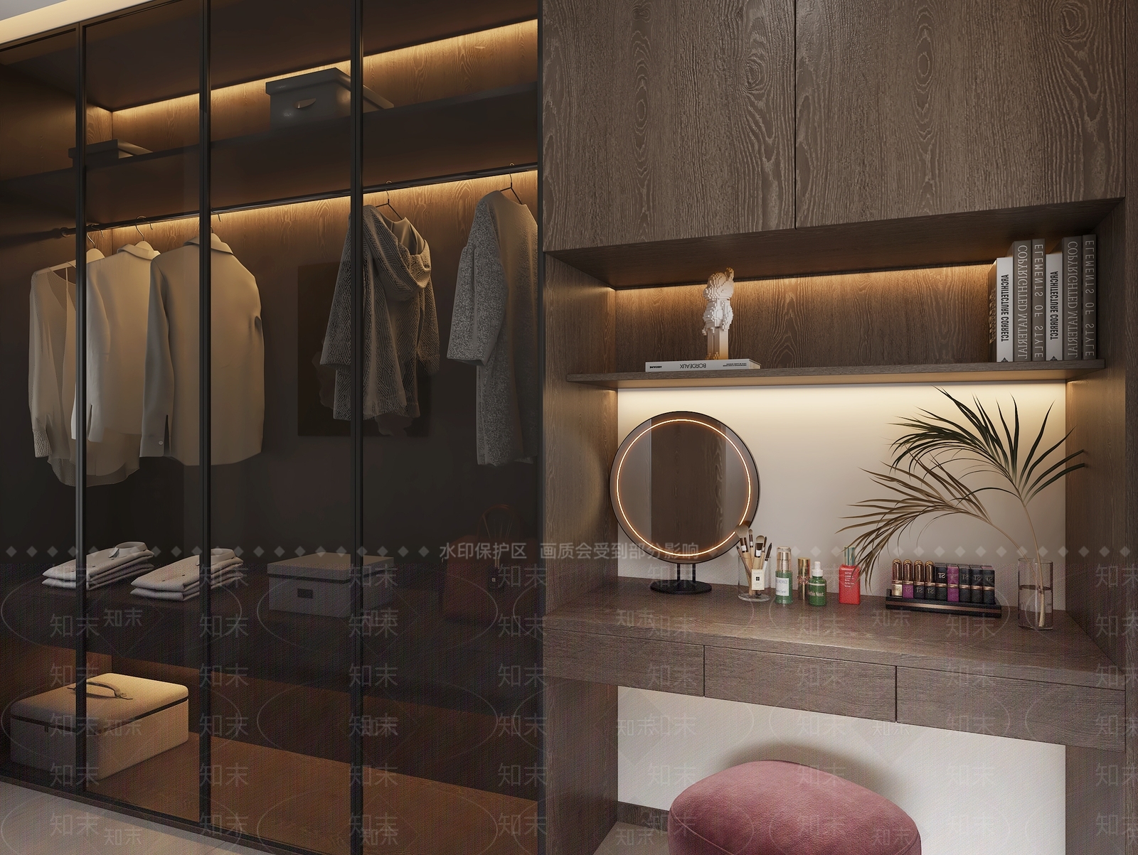 现代意式家居卧室3D模型下载【ID:1190713153】