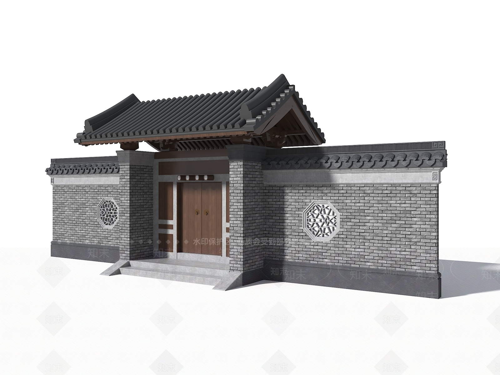 中式古建3D模型下载【ID:1190715942】
