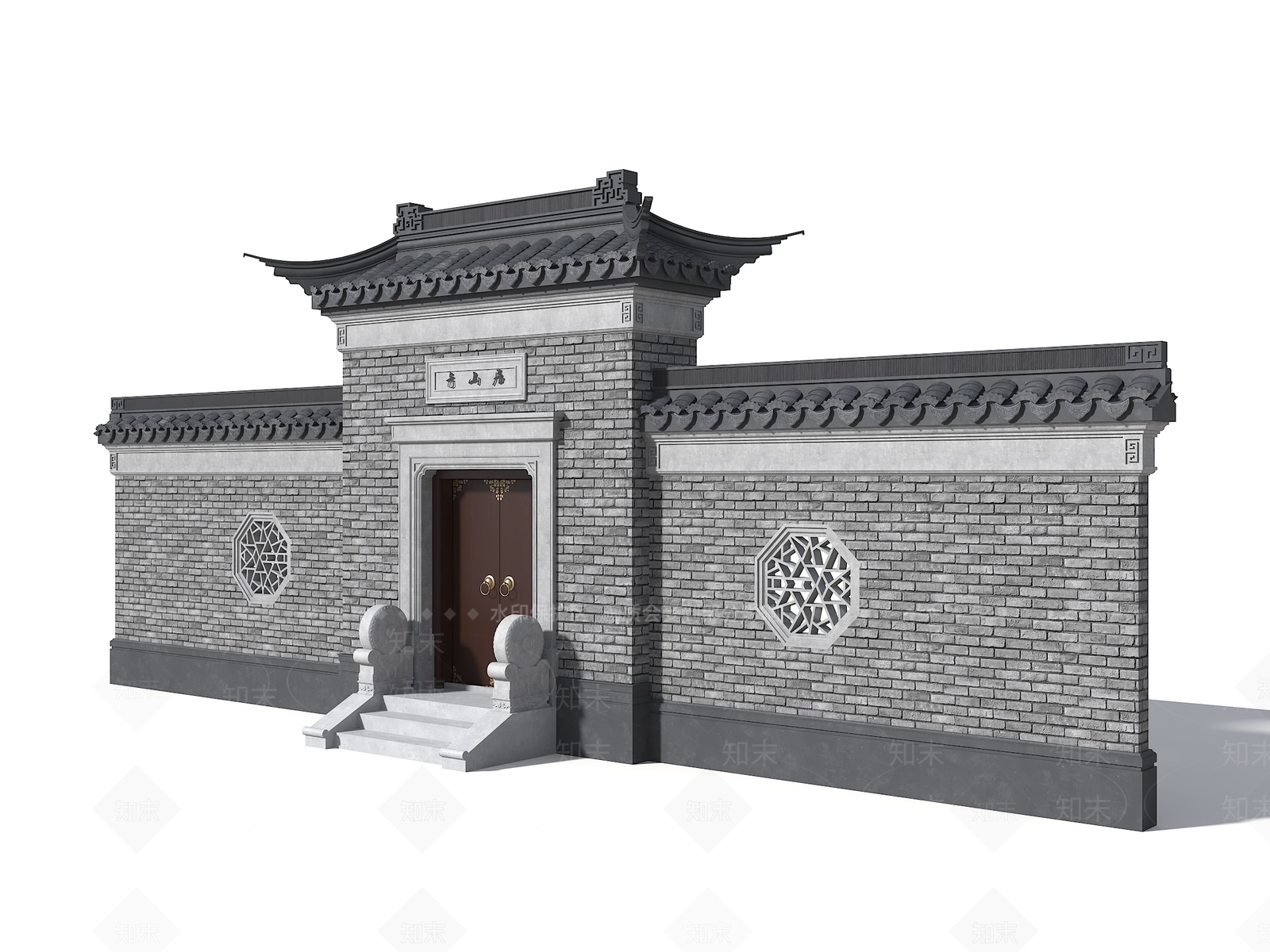 中式入口3D模型下载【ID:1190716435】