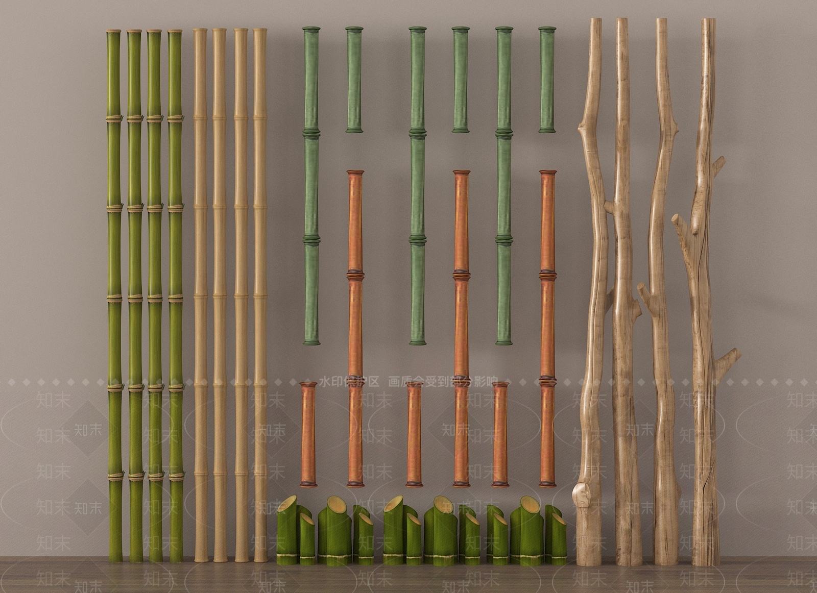 竹子SU模型下载【ID:1190717285】