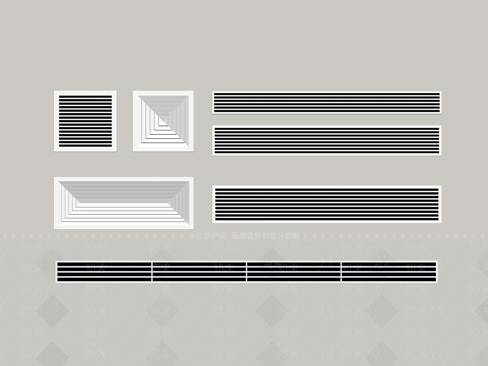 空调出风口SU模型下载【ID:1190718792】