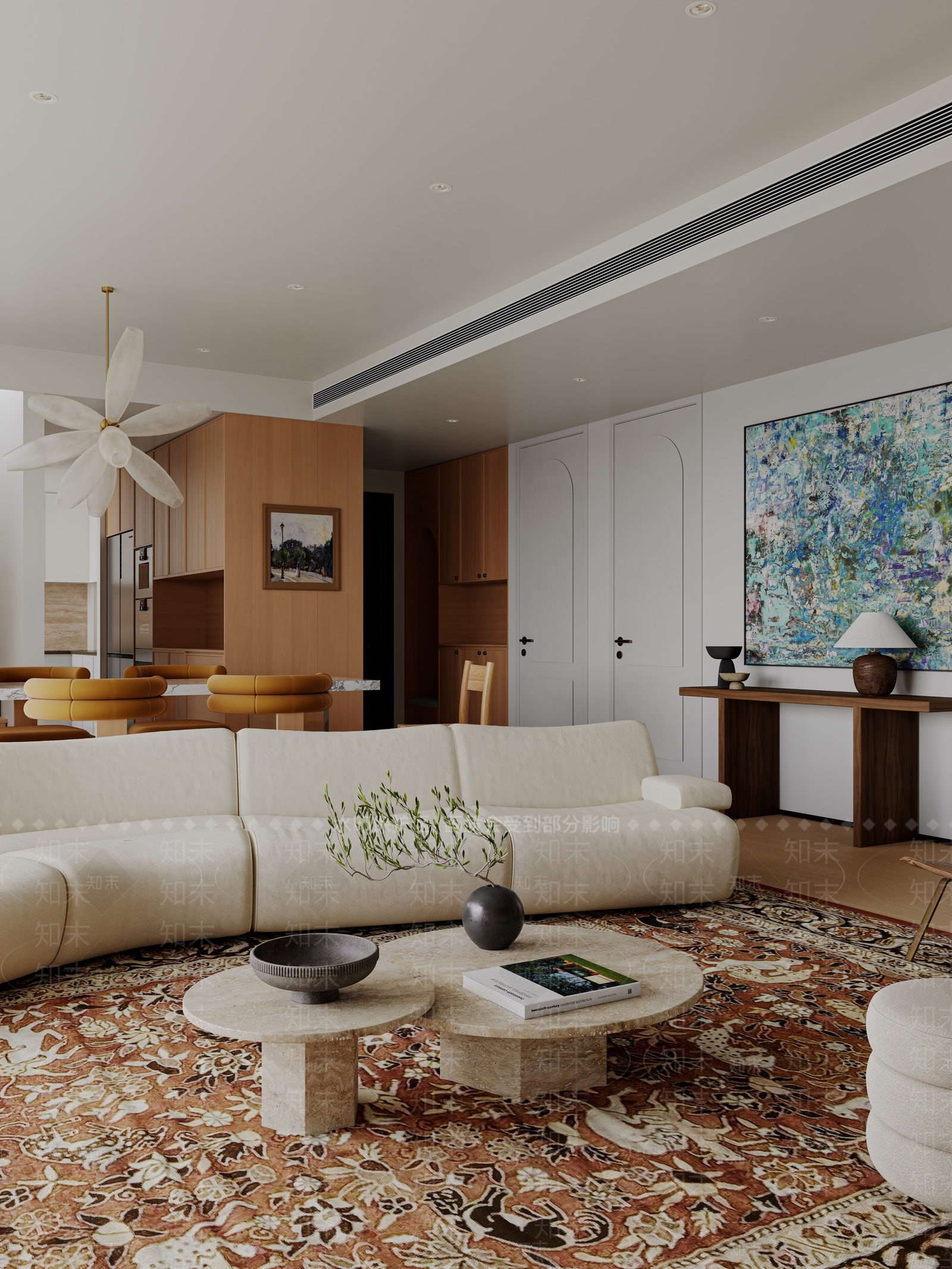 现代客餐厅3D模型下载【ID:1215090502】