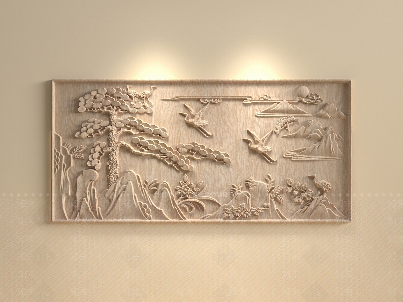 新中式中式雕花3D模型下载【ID:1190719268】