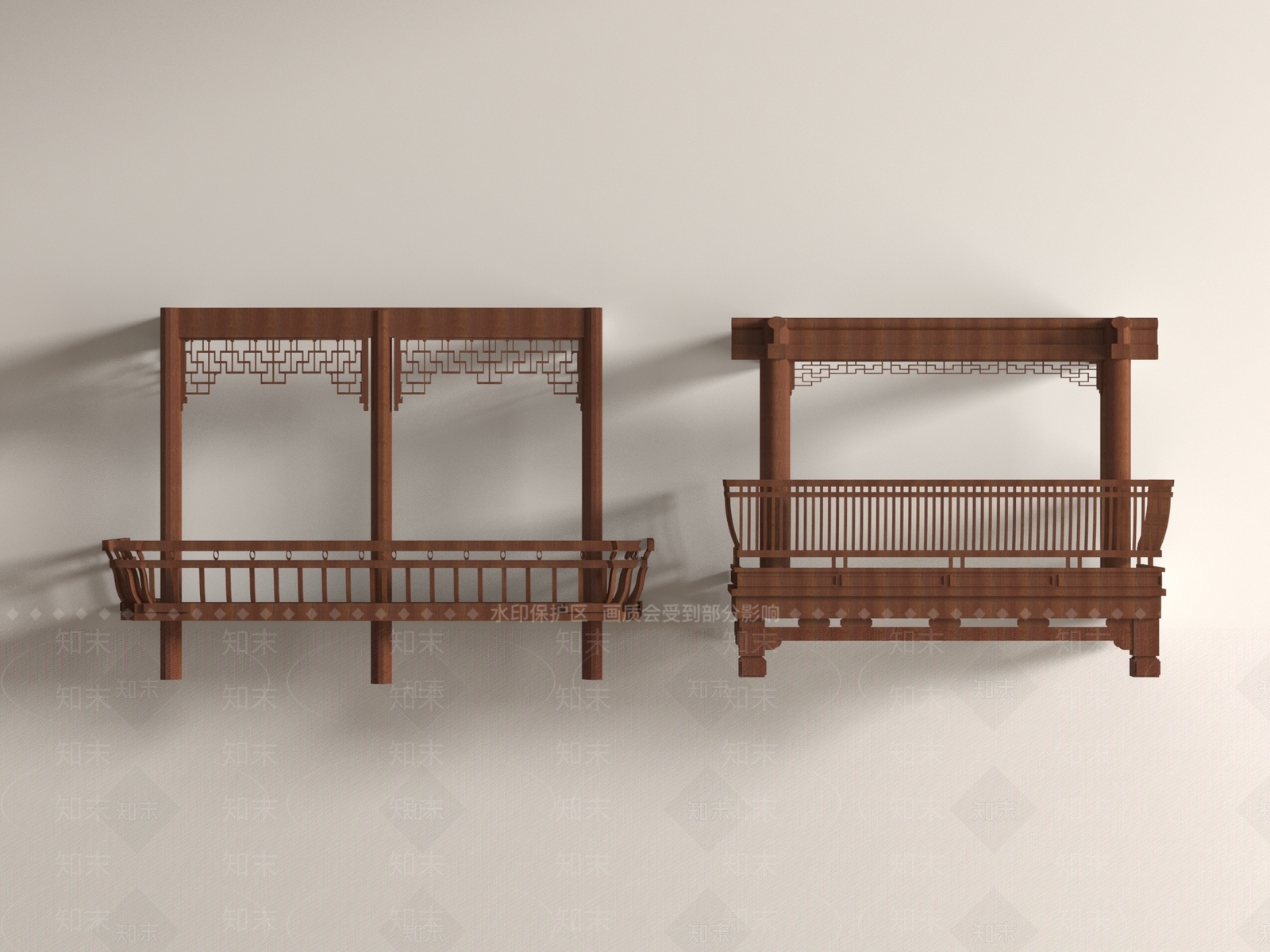新中式中式扶手SU模型下载【ID:1190719925】