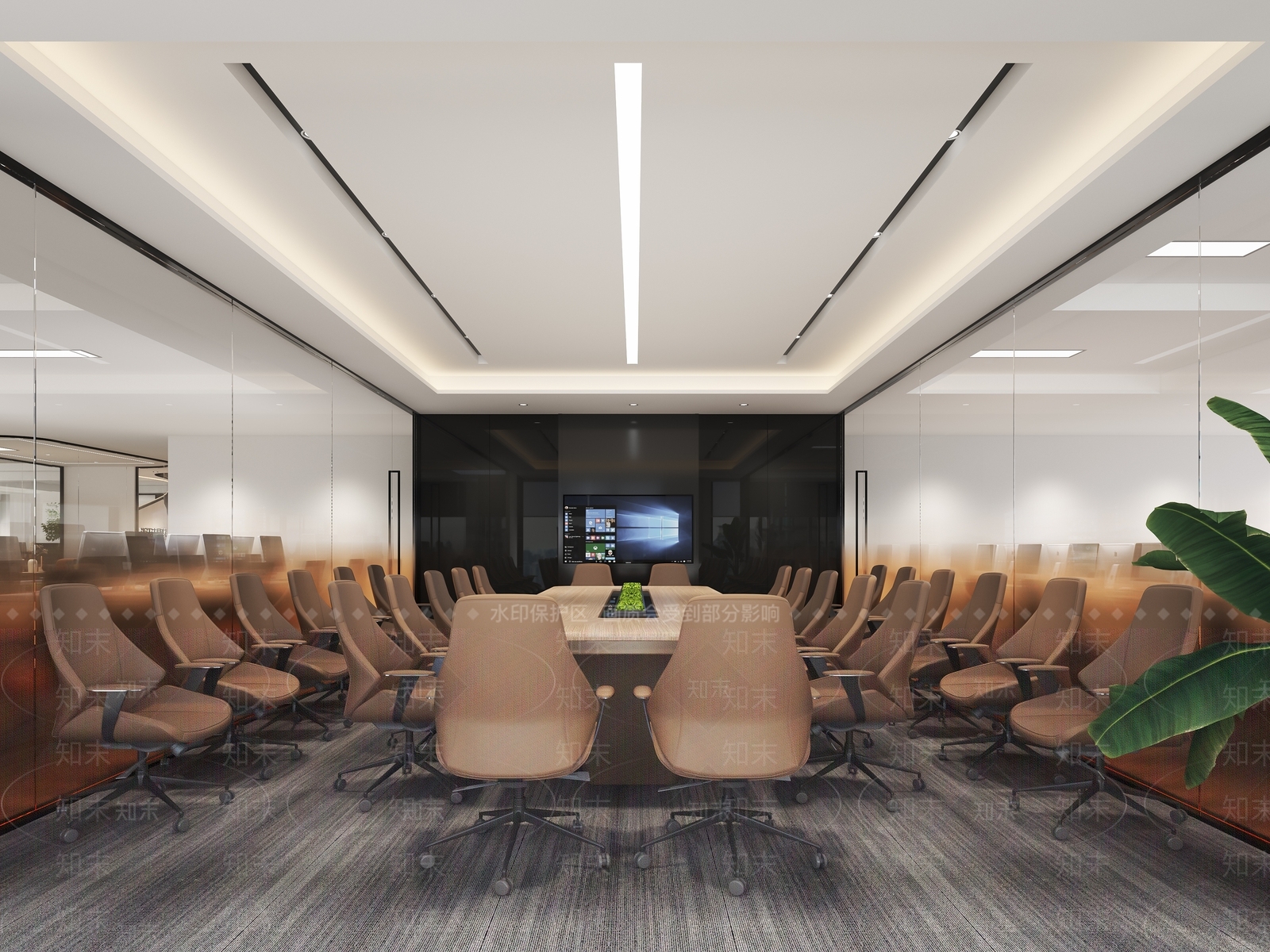 现代会议室3D模型下载【ID:1190720489】