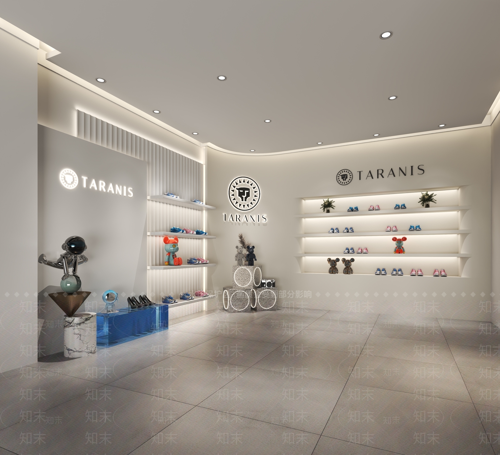 现代奶油母婴店3D模型下载【ID:1190727027】