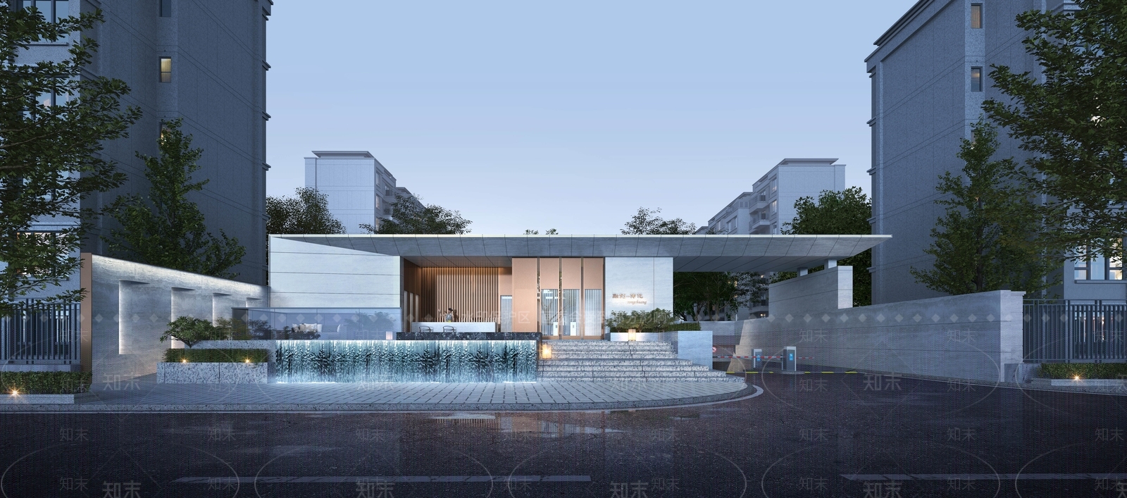 现代小区建筑SU模型下载【ID:1190727796】
