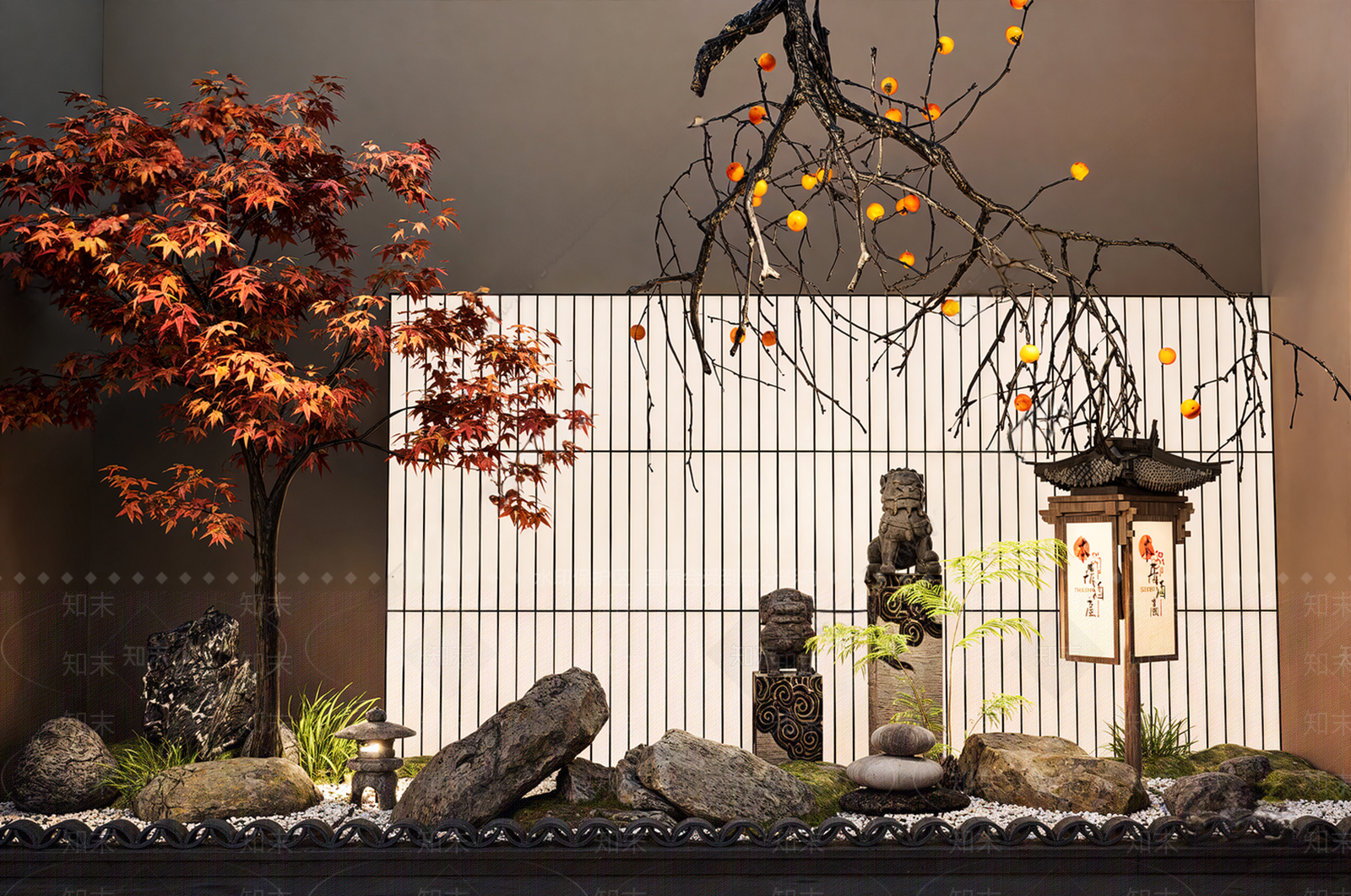 新中式其他景观小品3D模型下载【ID:1190733358】