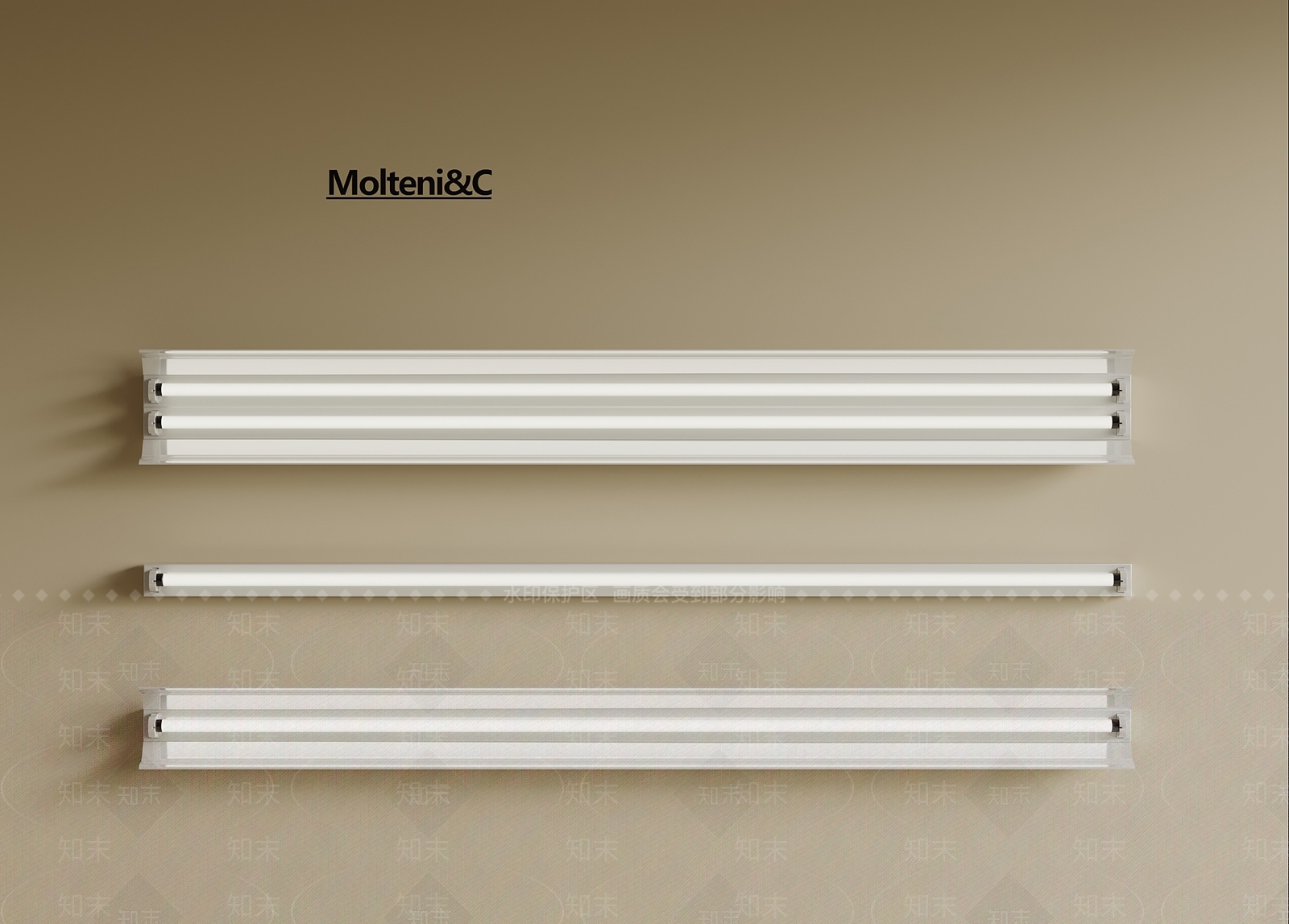 现代工业格栅灯SU模型下载【ID:1190734006】