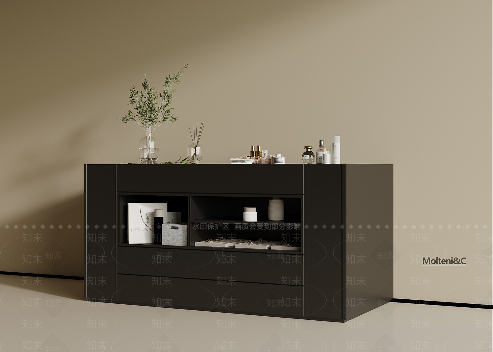 现代意式首饰柜3D模型下载【ID:1190736341】