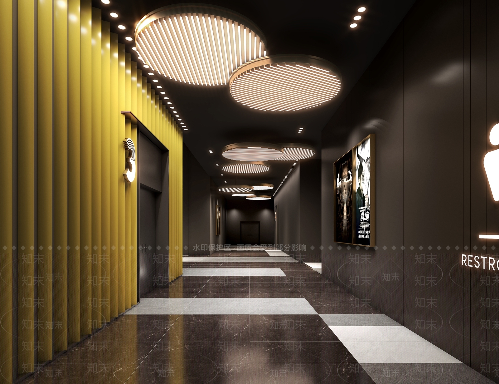 现代其他商业空间3D模型下载【ID:1190737411】