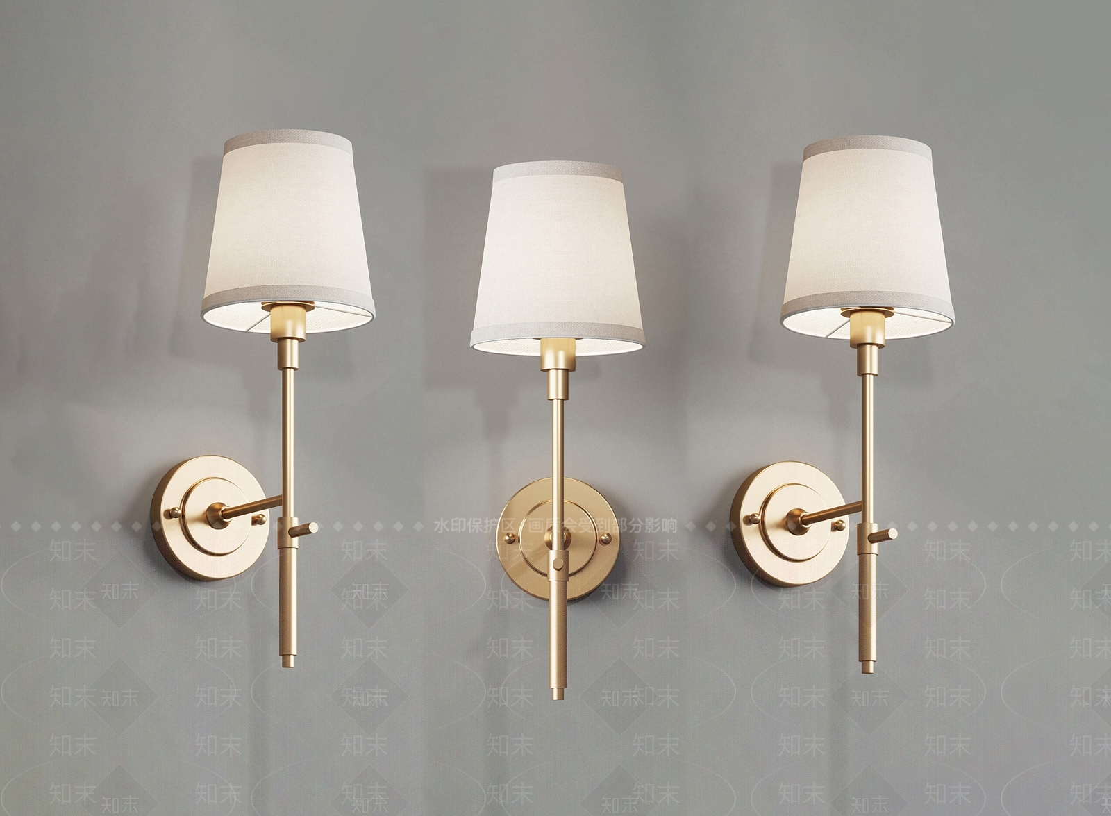 欧式法式壁灯SU模型下载【ID:1190738262】