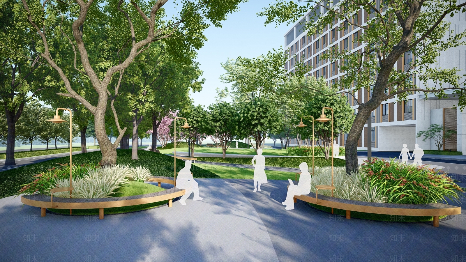 现代景观座椅SU模型下载【ID:1190742225】