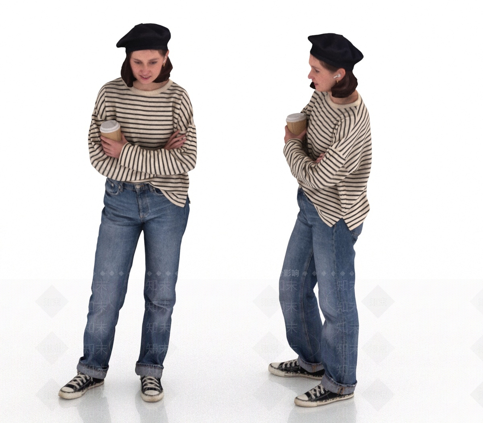 女人3D模型下载【ID:1190743709】