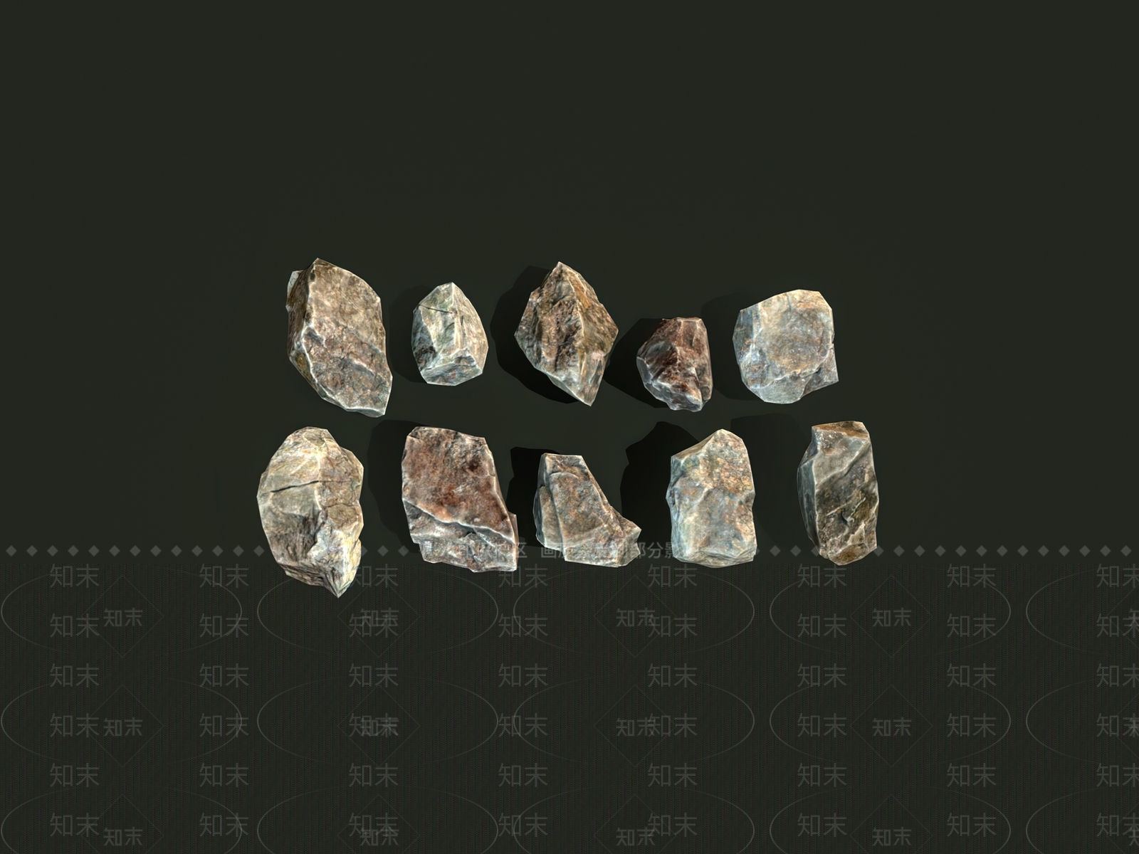 现代石头SU模型下载【ID:1190746674】