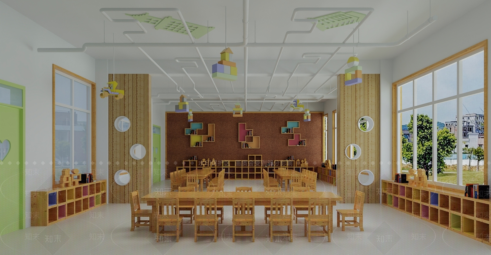 现代幼儿园3D模型下载【ID:1190747930】