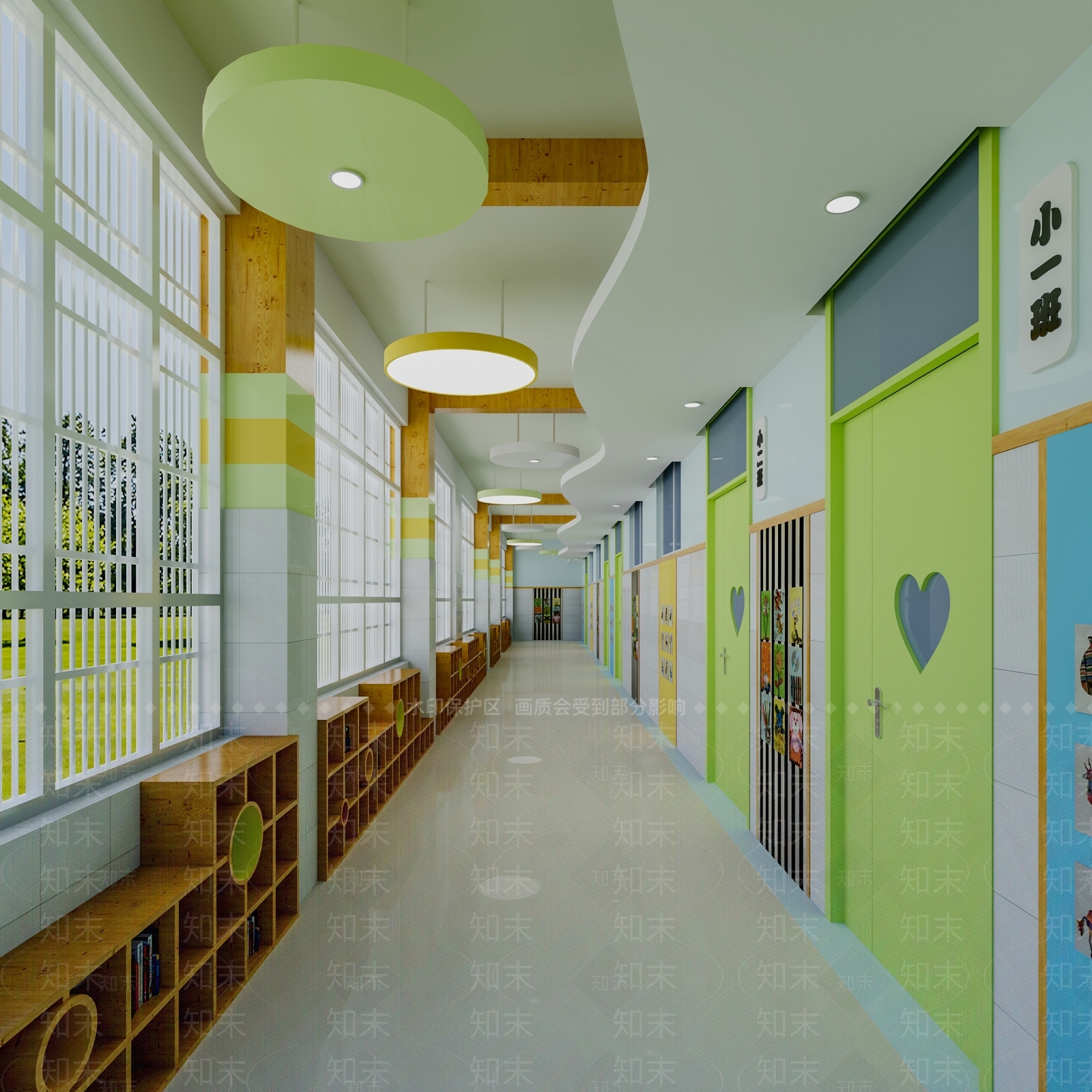 现代幼儿园3D模型下载【ID:1190748669】