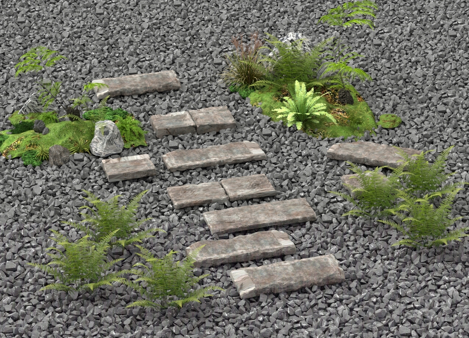 中式其他景观小品3D模型下载【ID:1190749634】