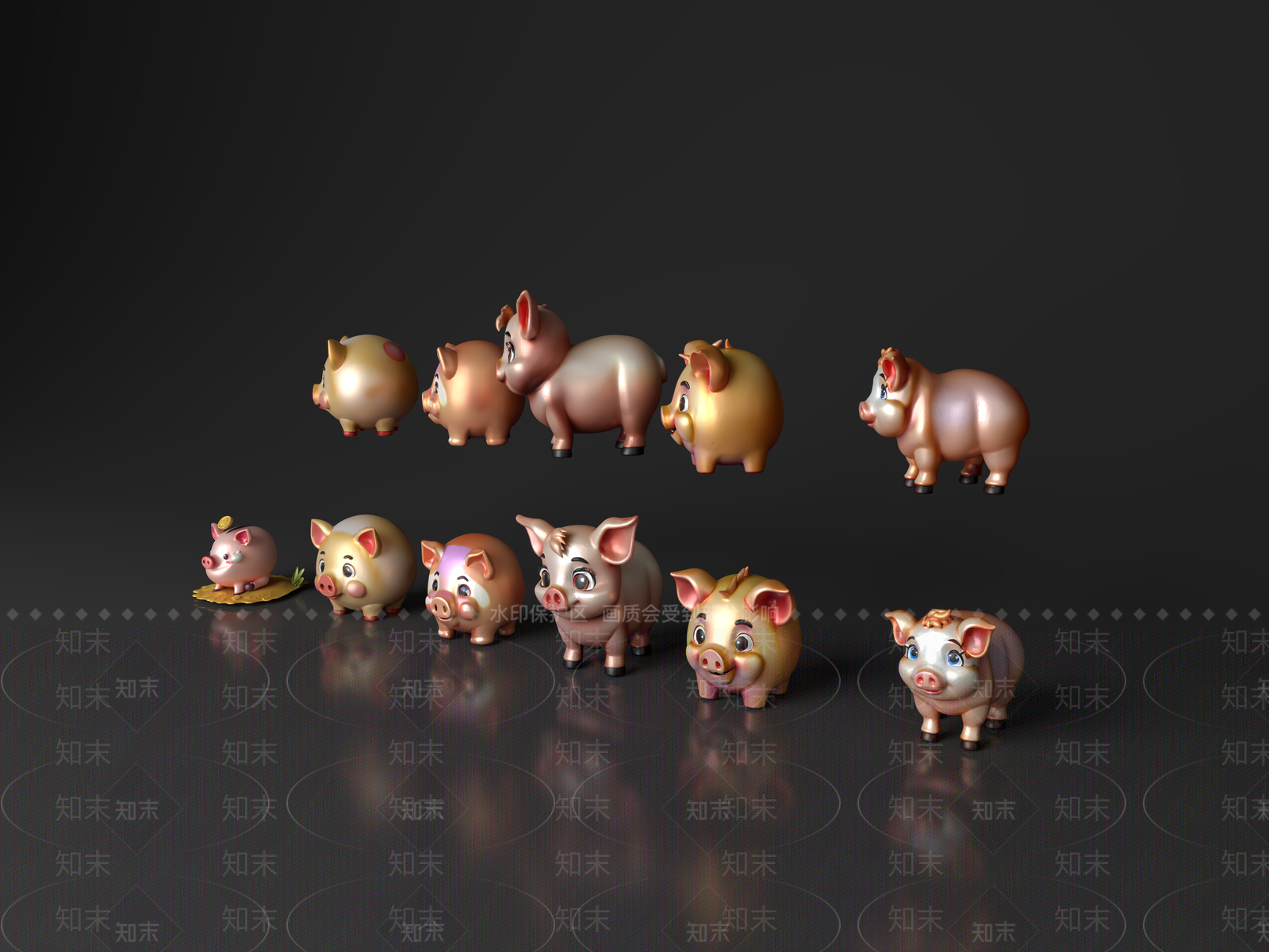 家禽类动物3D模型下载【ID:1190750447】