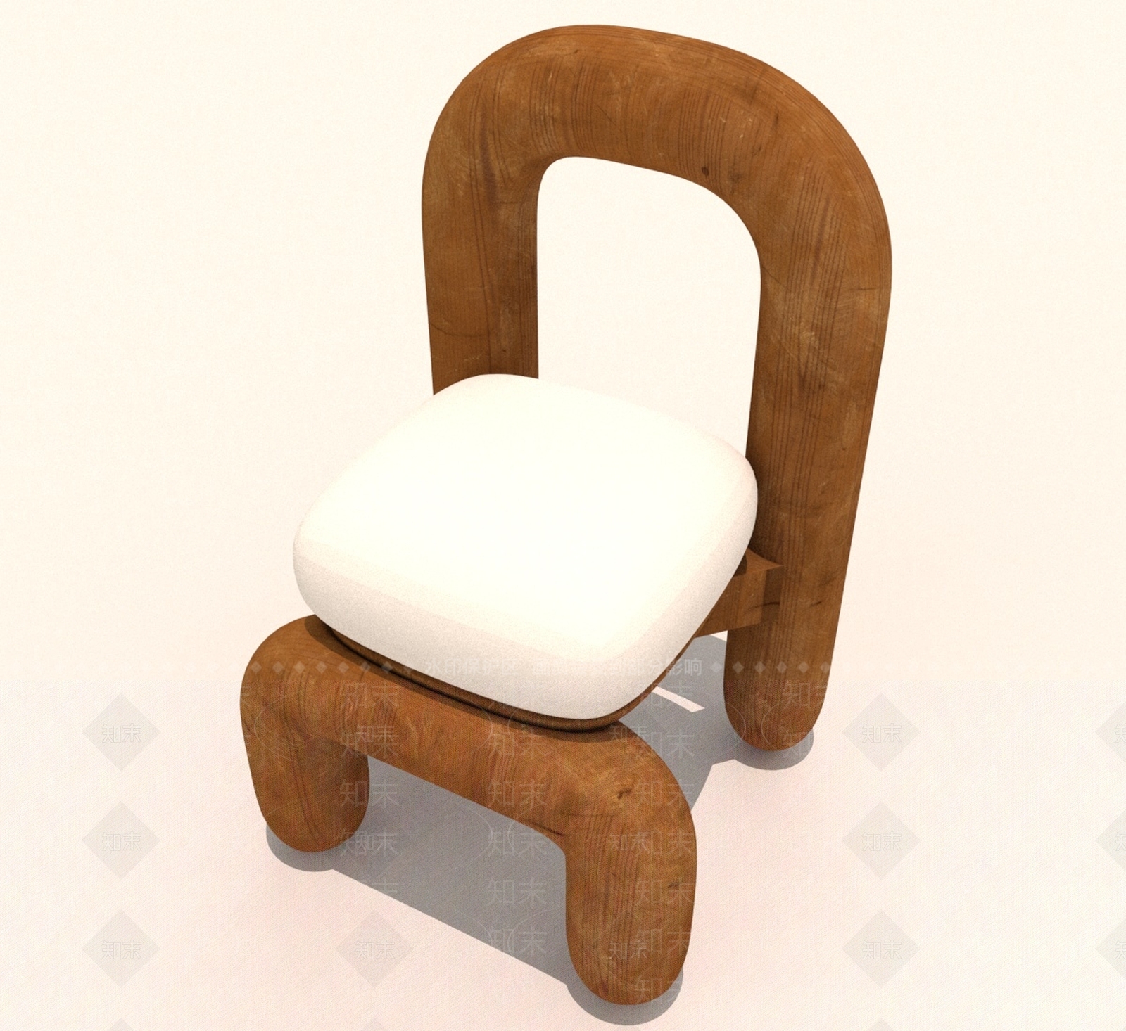 现代沙发凳3D模型下载【ID:1190751753】
