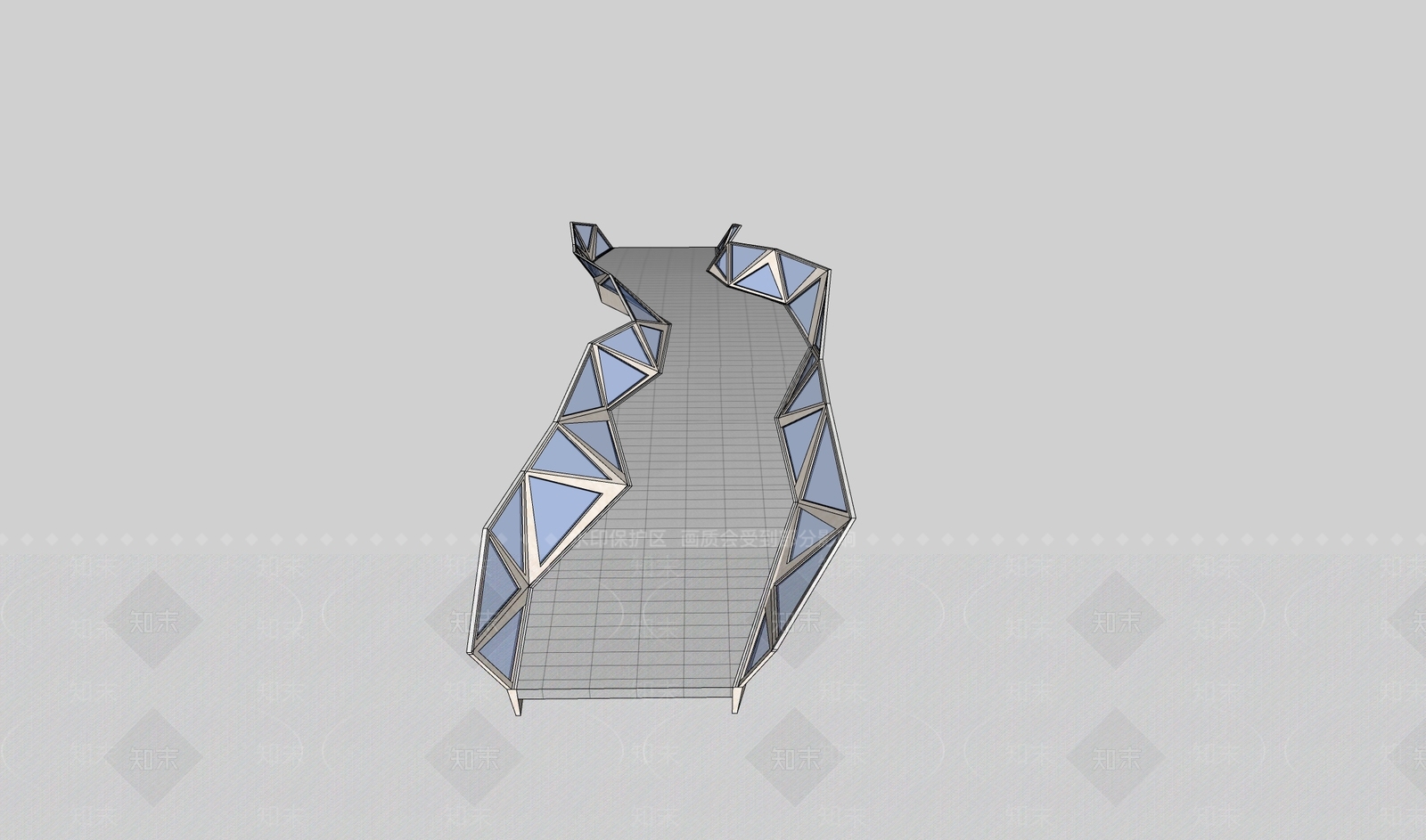 现代天桥SU模型下载【ID:1190752145】
