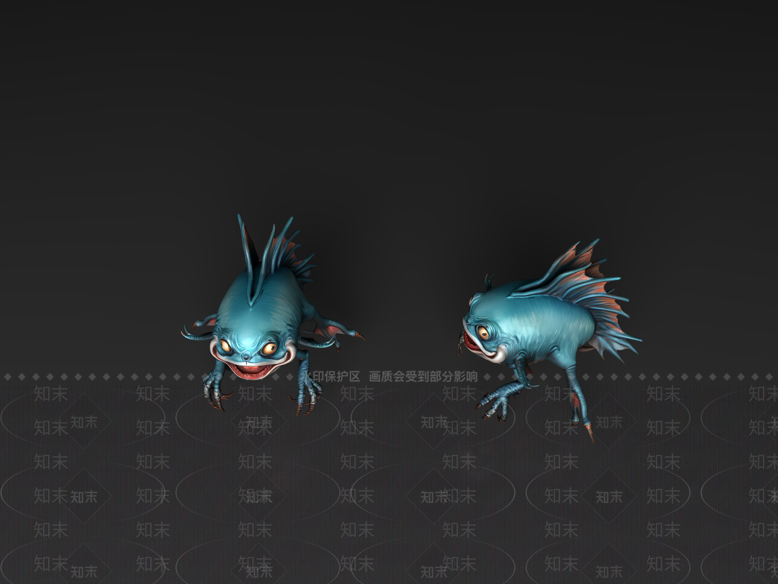 水生类动物3D模型下载【ID:1190752202】
