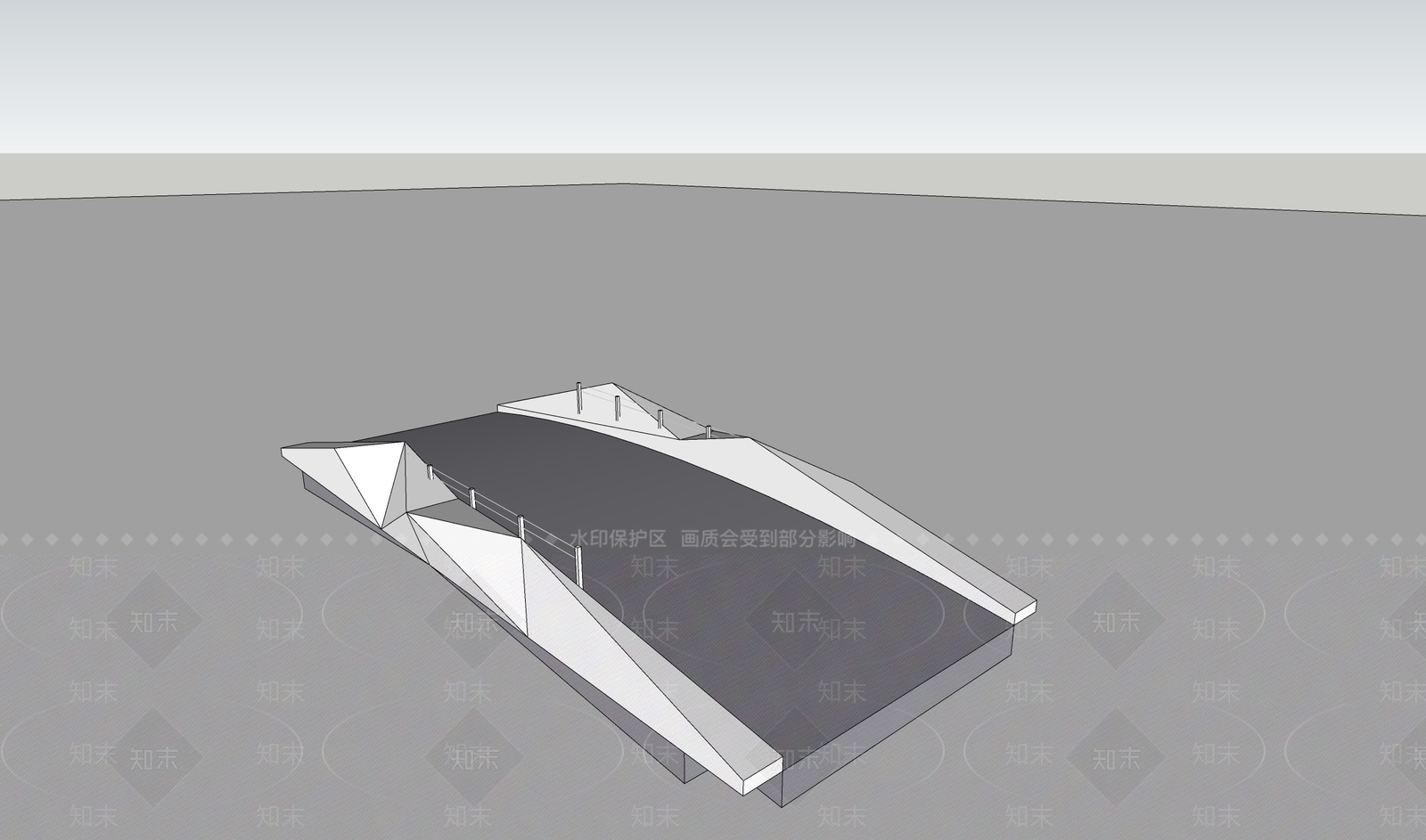 现代天桥SU模型下载【ID:1190752224】