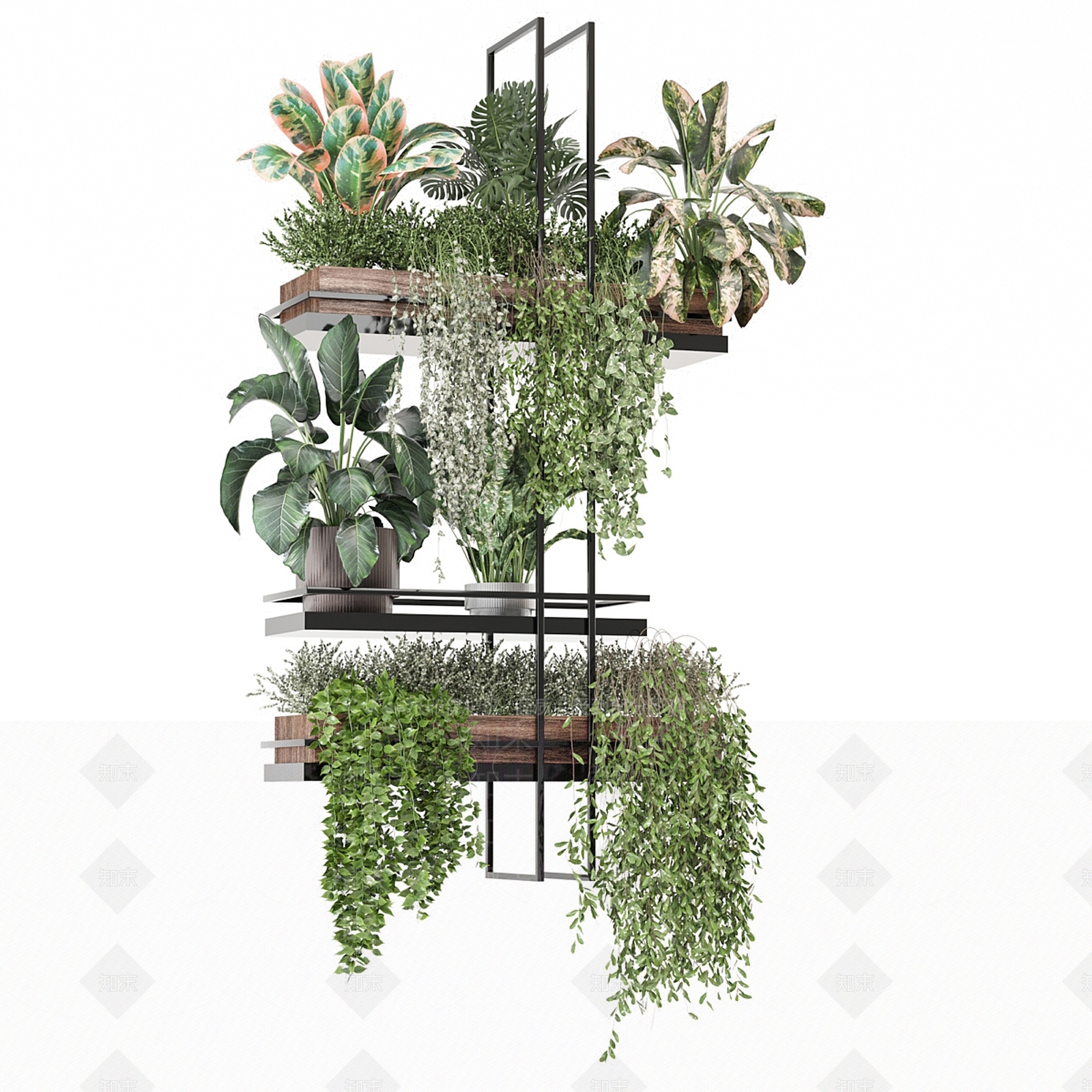 绿植墙3D模型下载【ID:1190753173】