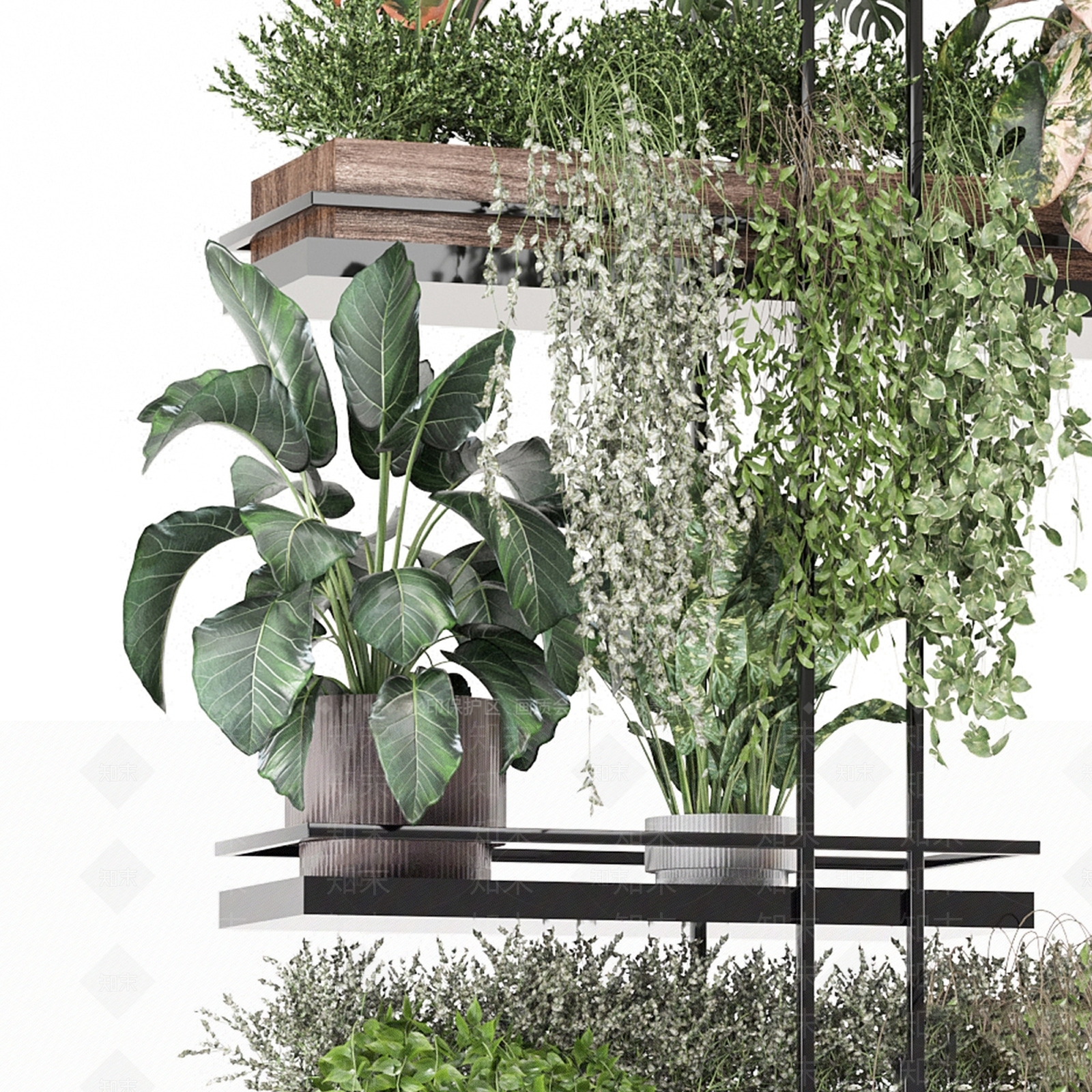 绿植墙3D模型下载【ID:1190753173】