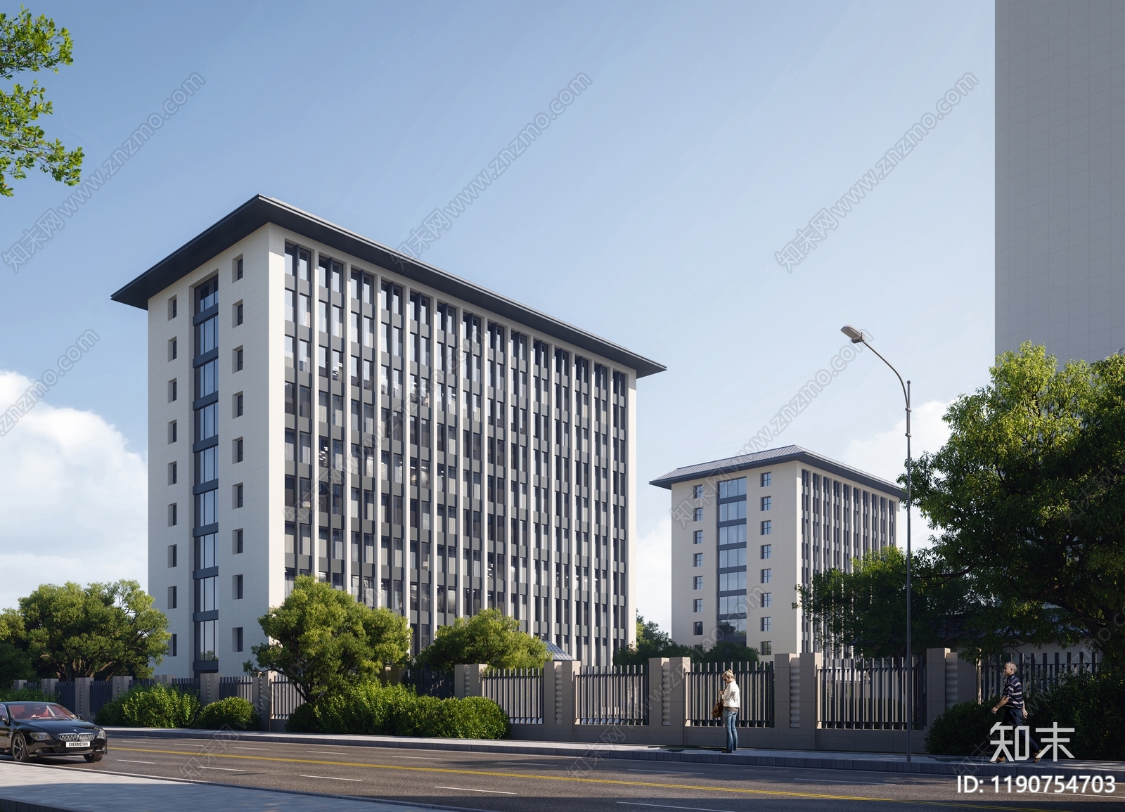 现代新中式医院建筑施工图下载【ID:1190754703】