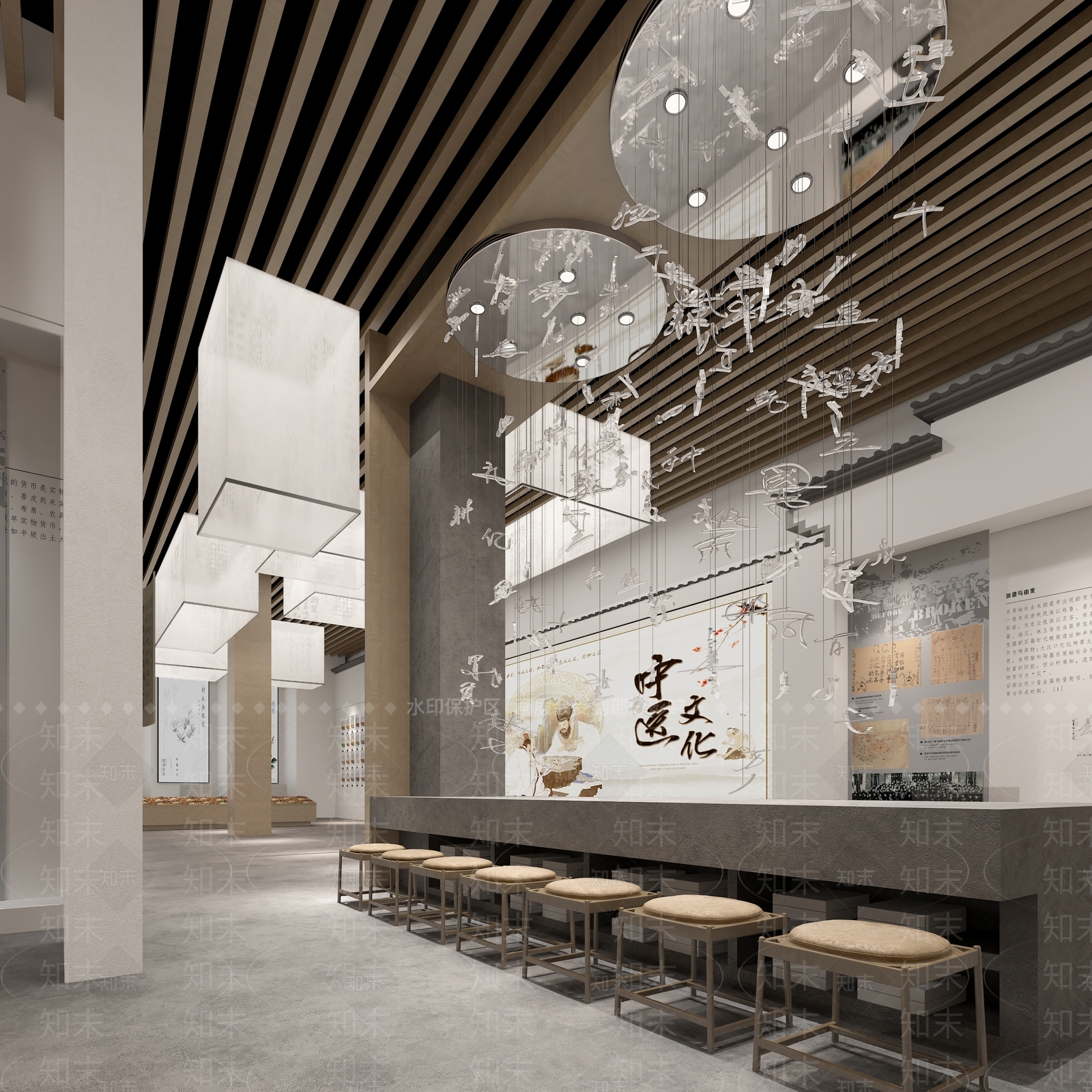 新中式博物馆3D模型下载【ID:1190758361】