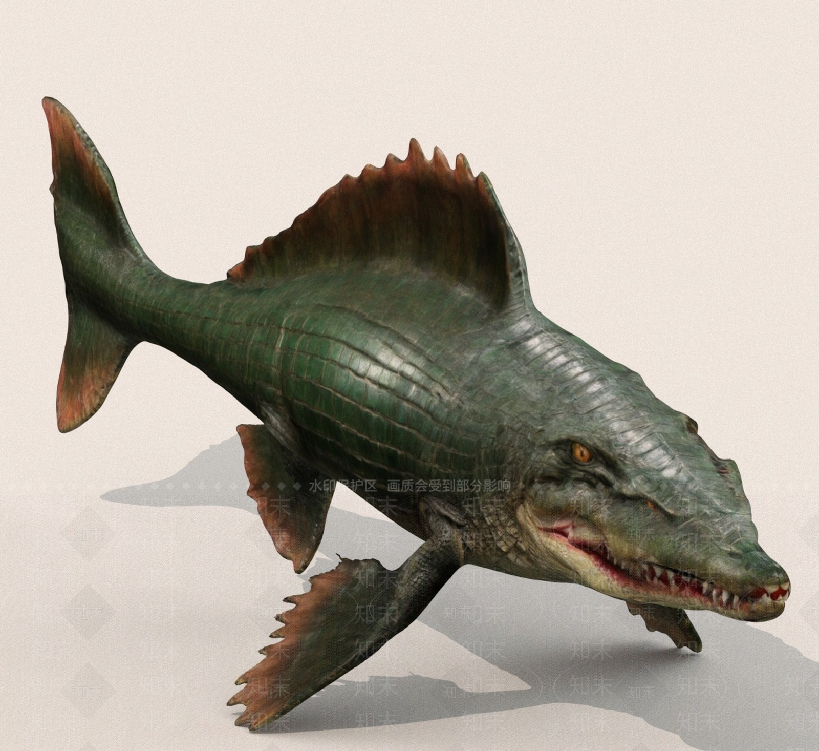 水生类动物3D模型下载【ID:1190758533】