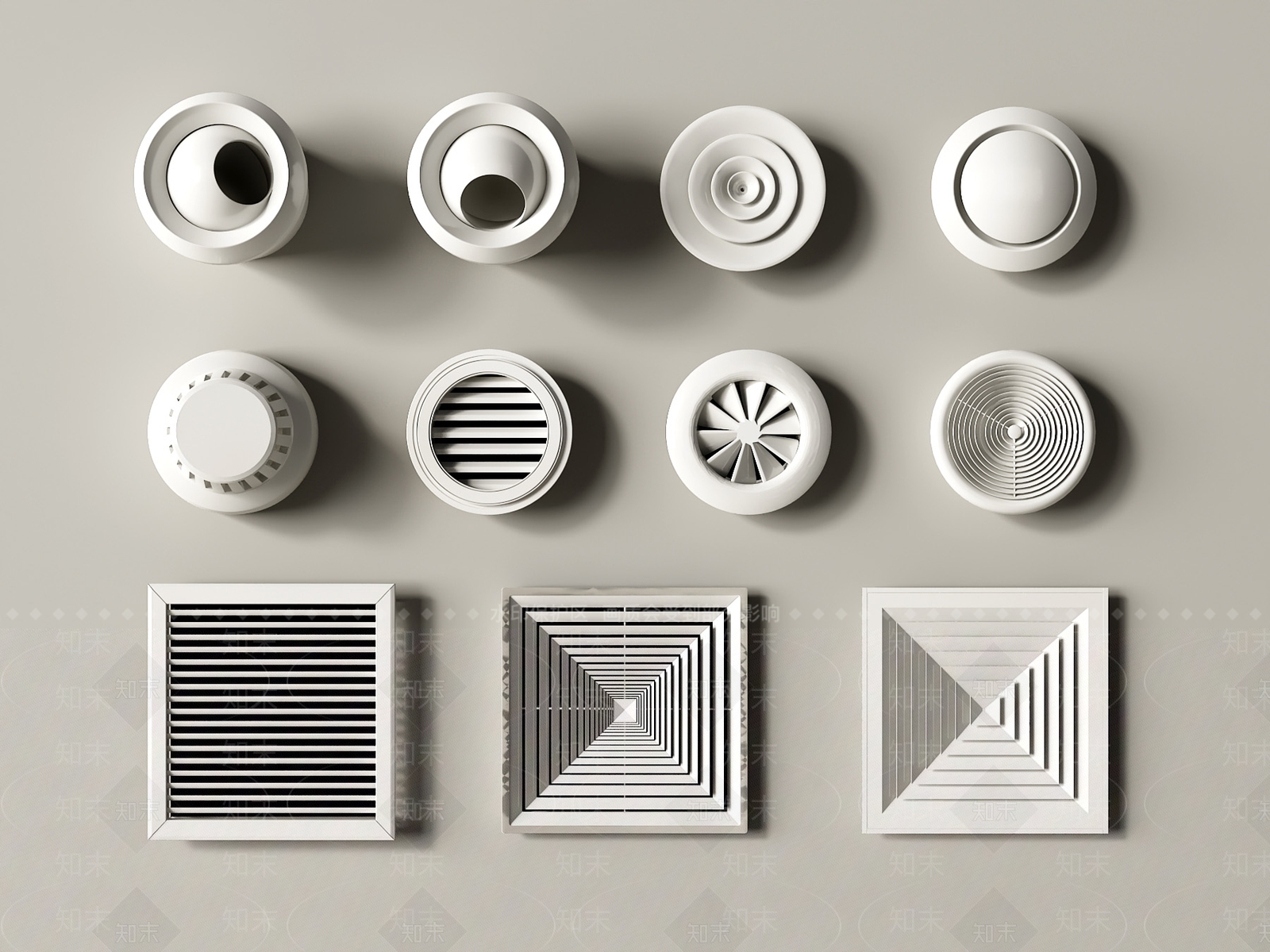 空调出风口SU模型下载【ID:1190762092】