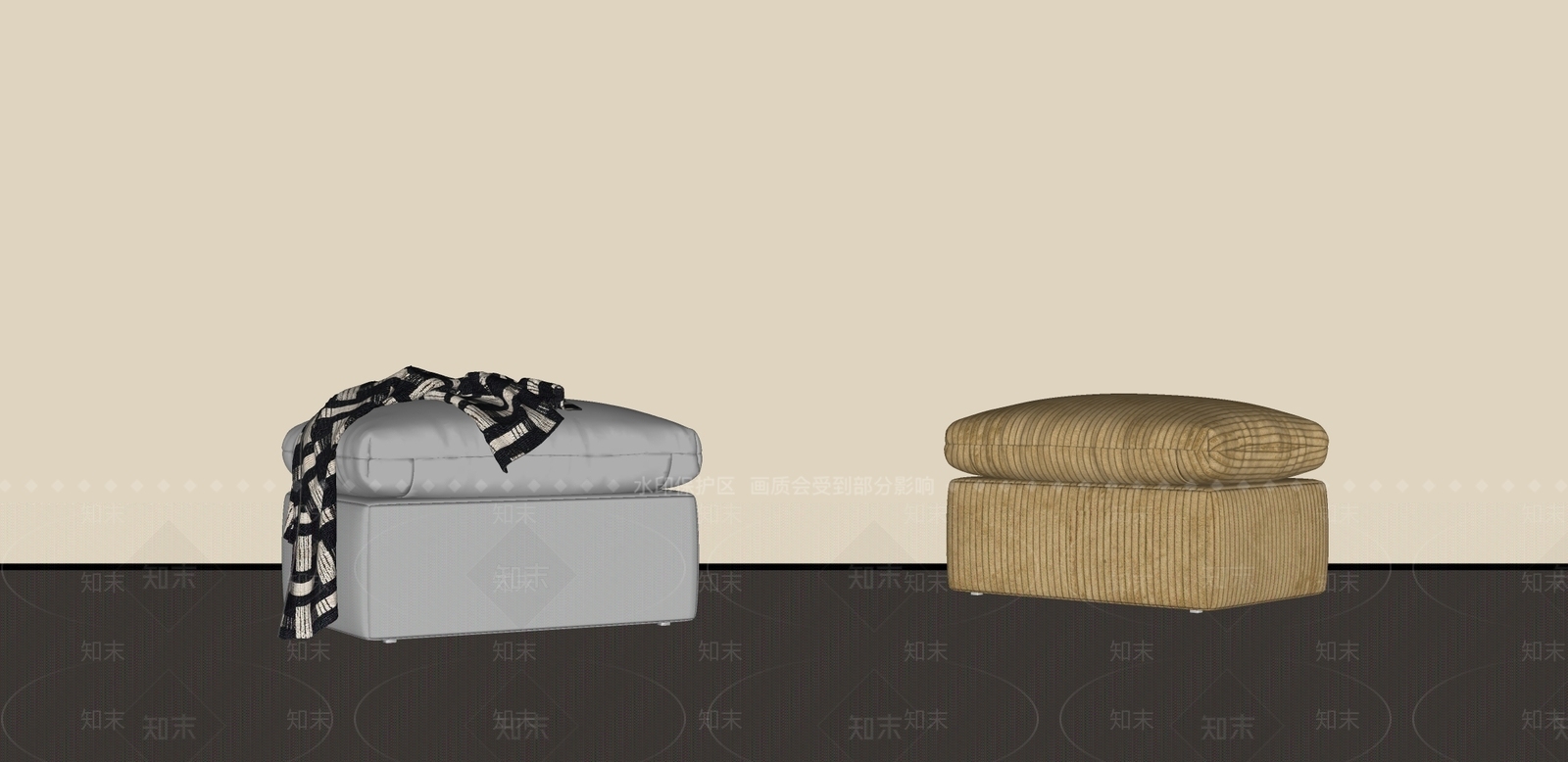 中古侘寂其他凳子SU模型下载【ID:1190762688】