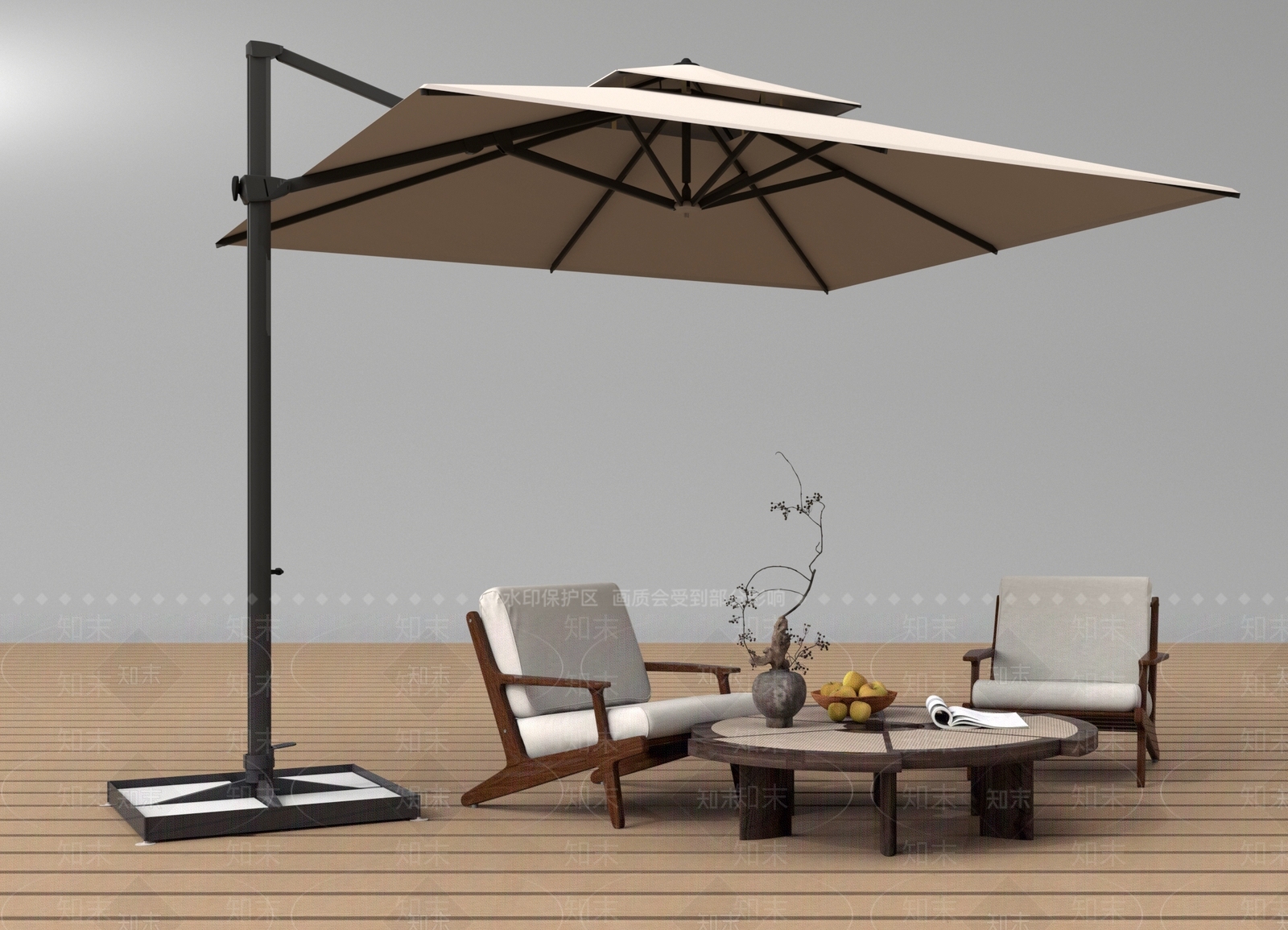 现代遮阳棚3D模型下载【ID:1190763018】