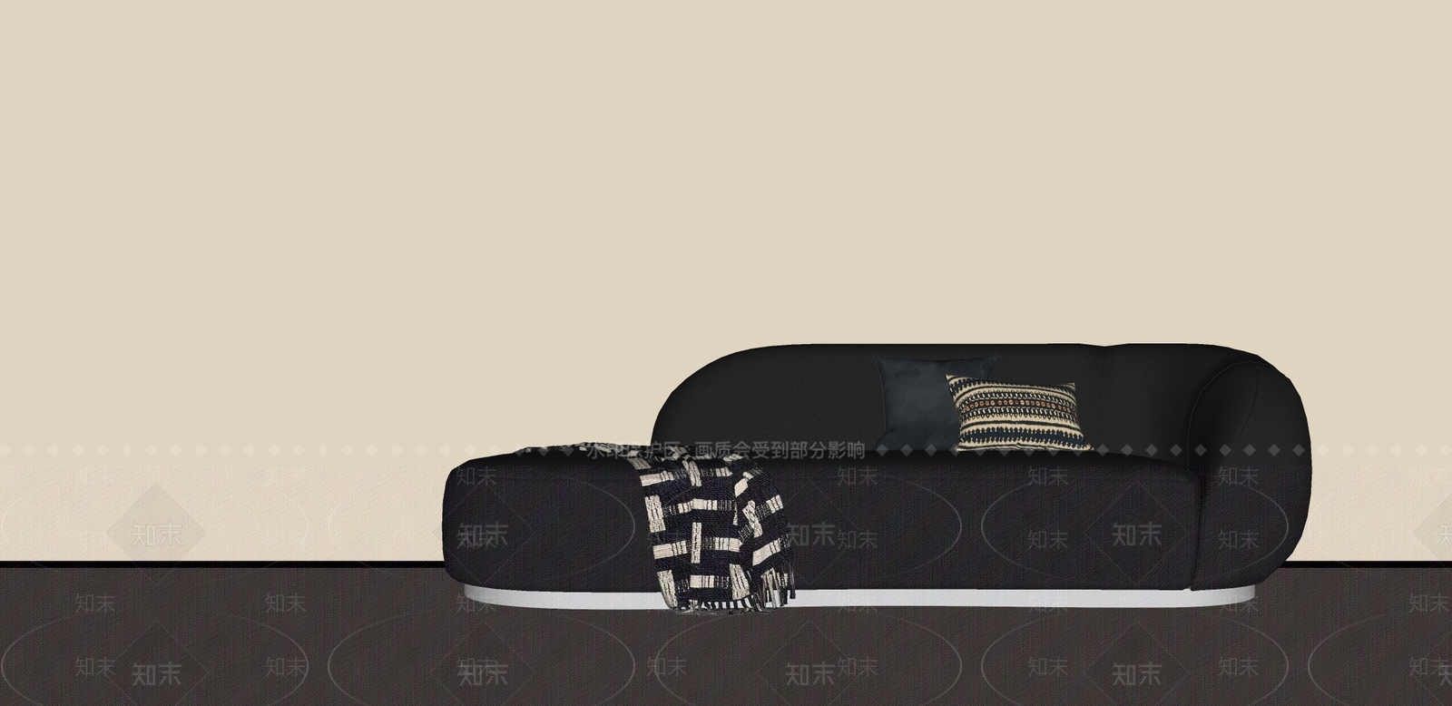 中古侘寂多人沙发SU模型下载【ID:1190763346】