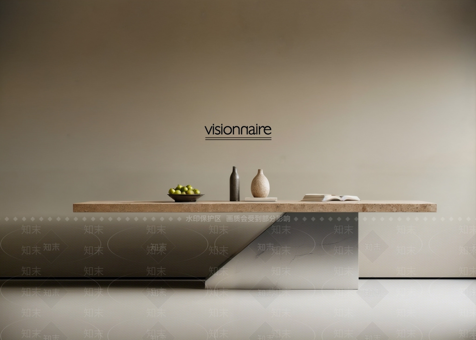 中古侘寂餐桌SU模型下载【ID:1190765195】