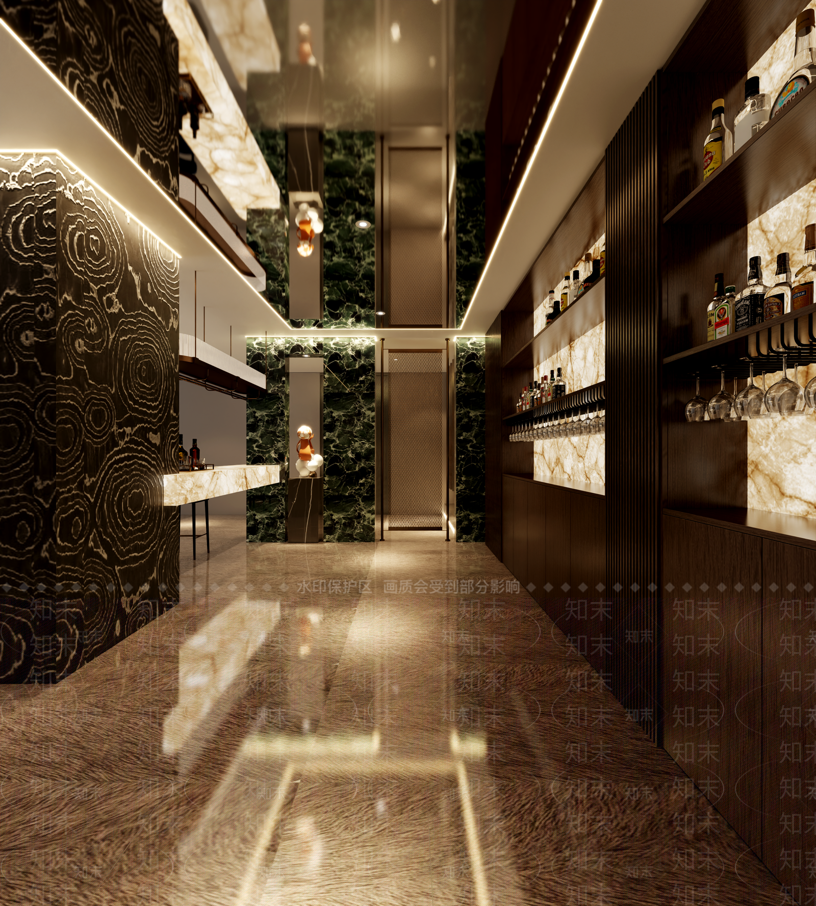 意式轻奢酒窖3D模型下载【ID:1190766589】