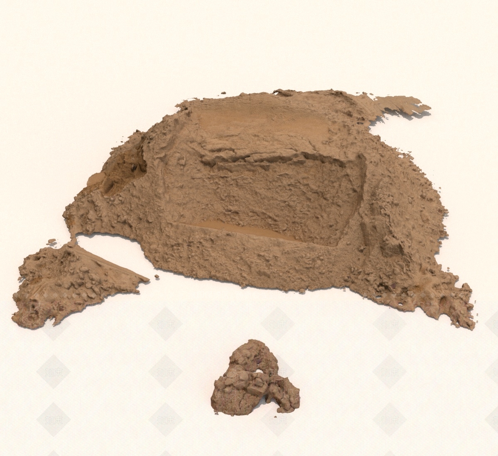 现代石头3D模型下载【ID:1190766610】