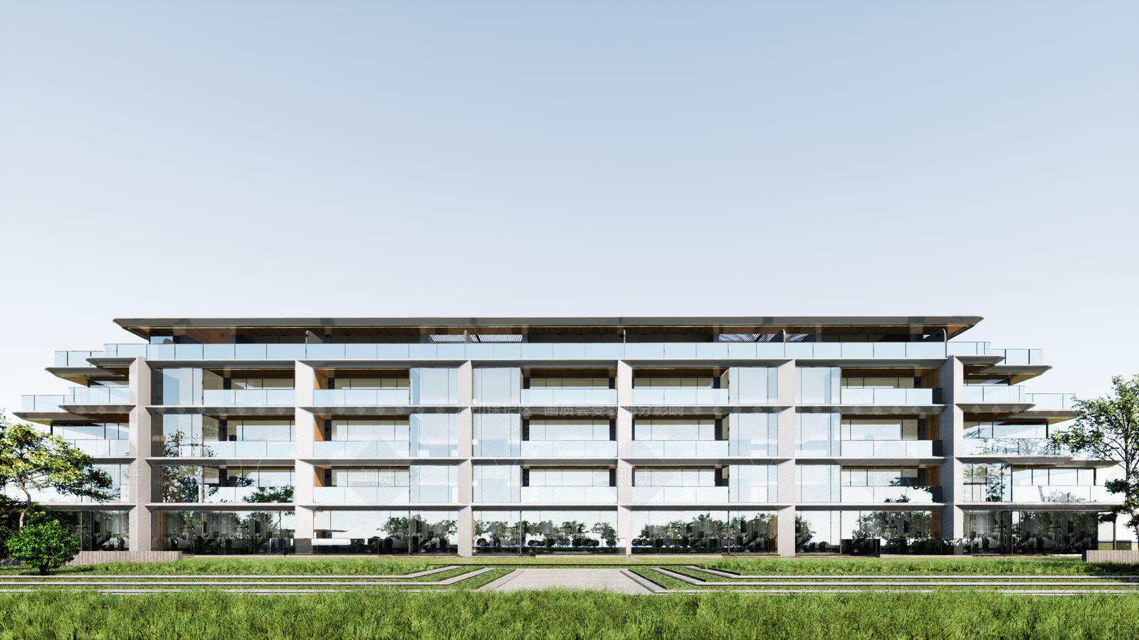 现代小区建筑SU模型下载【ID:1190769500】