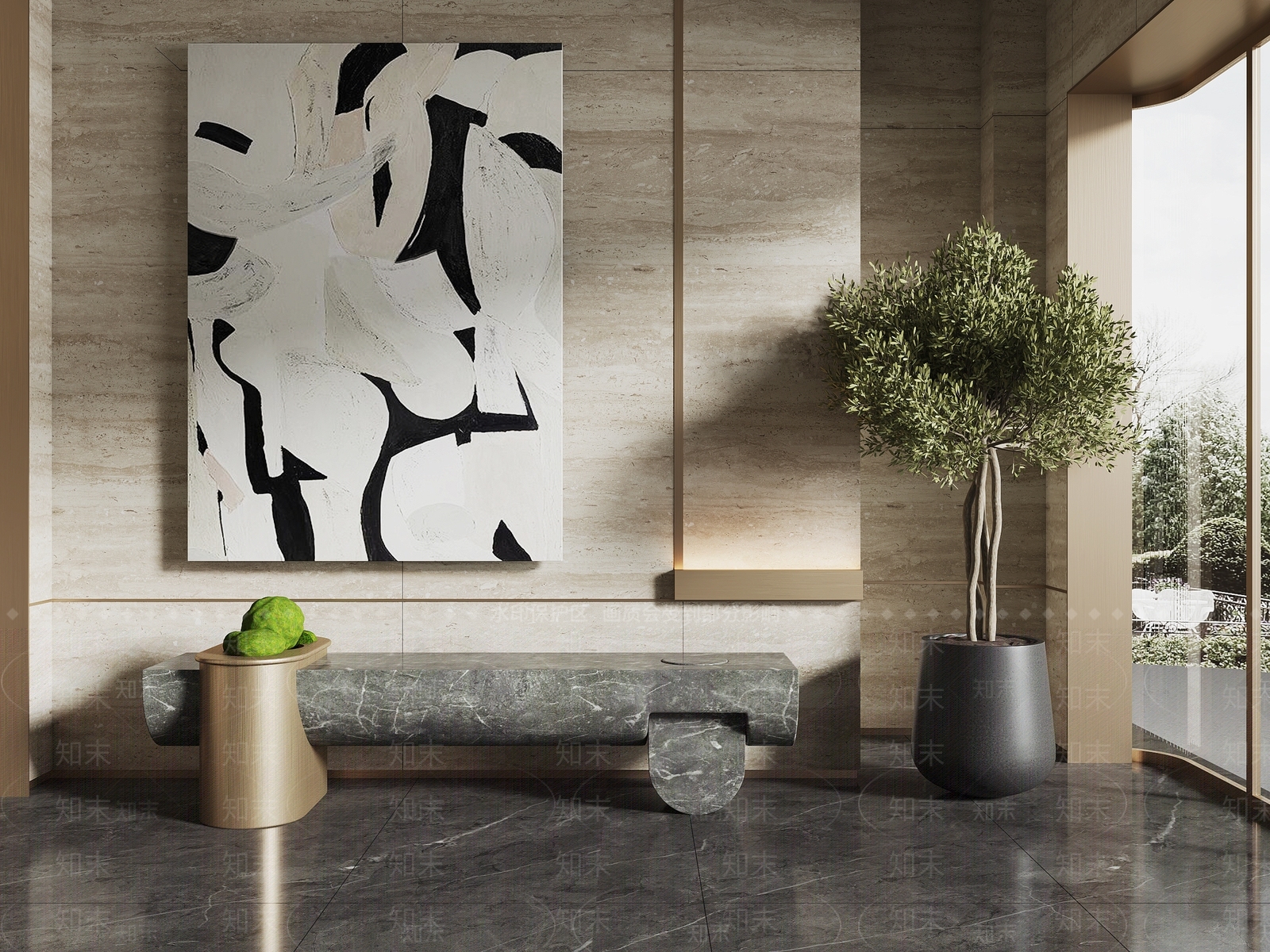 现代景观座椅3D模型下载【ID:1190770017】